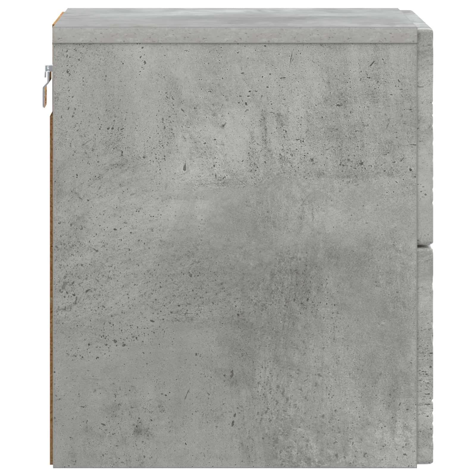 Stenski nočni omarici Betonsko siva 34,5 x 33 x 40 cm - slika 5