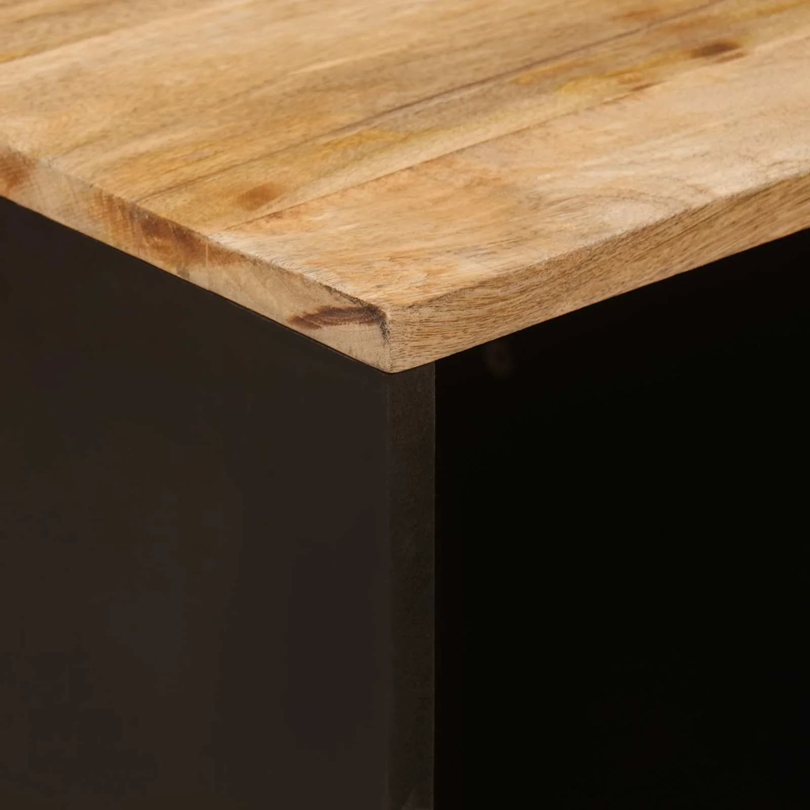 Klubska miza Rjava 80 x 50 x 40 cm Masiven les manga - slika 6
