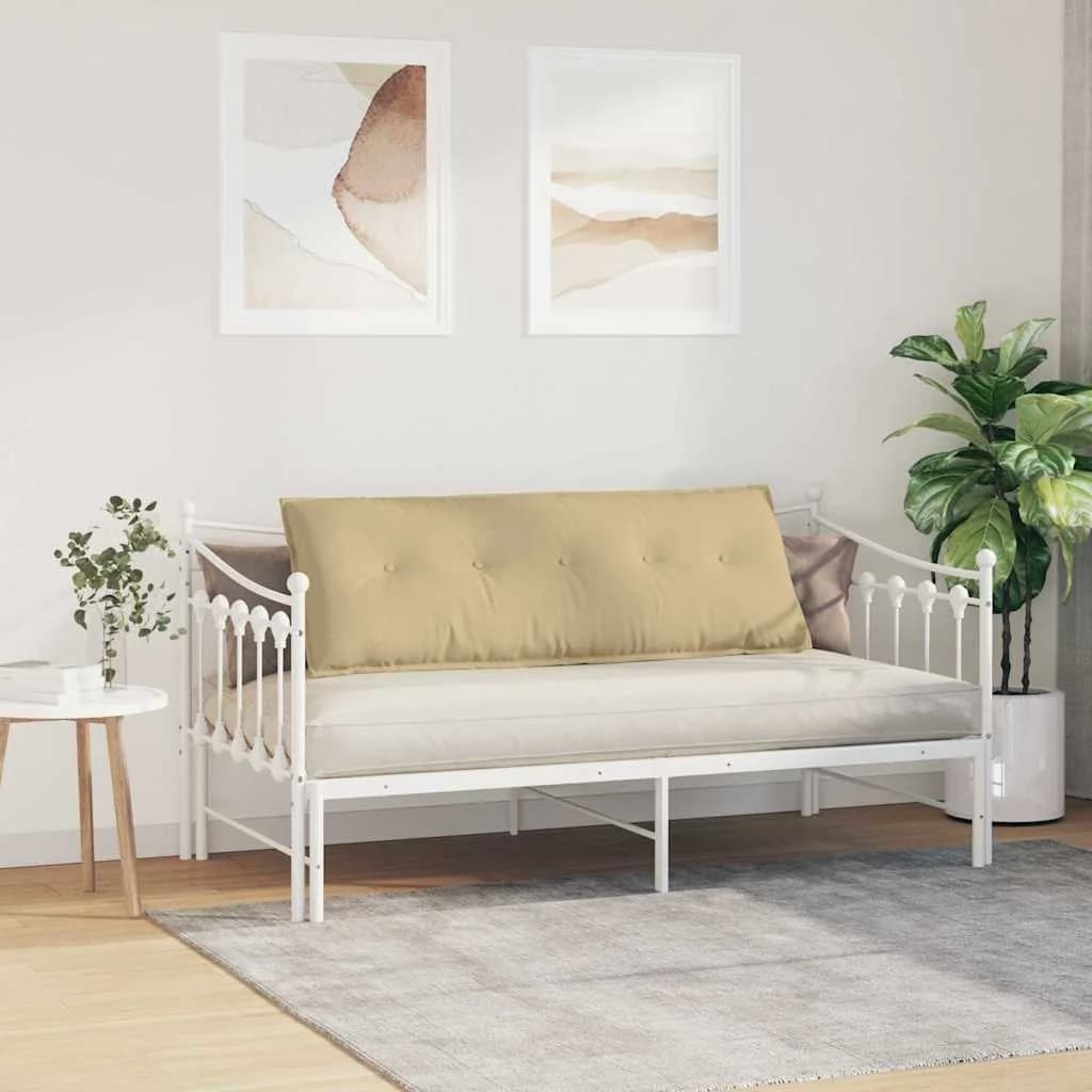 Poglavni vzglavnik Siva zelena 140 x 50 cm Žametna tkanina - slika 4