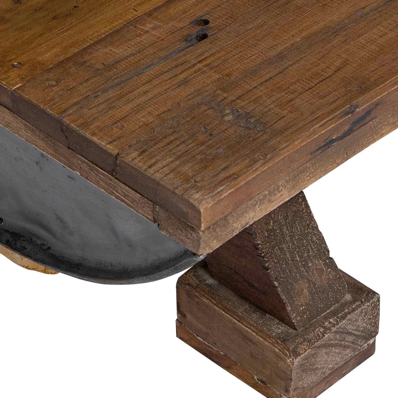 Klubska miza Naravna 90 x 50 x 35 cm les - slika 8