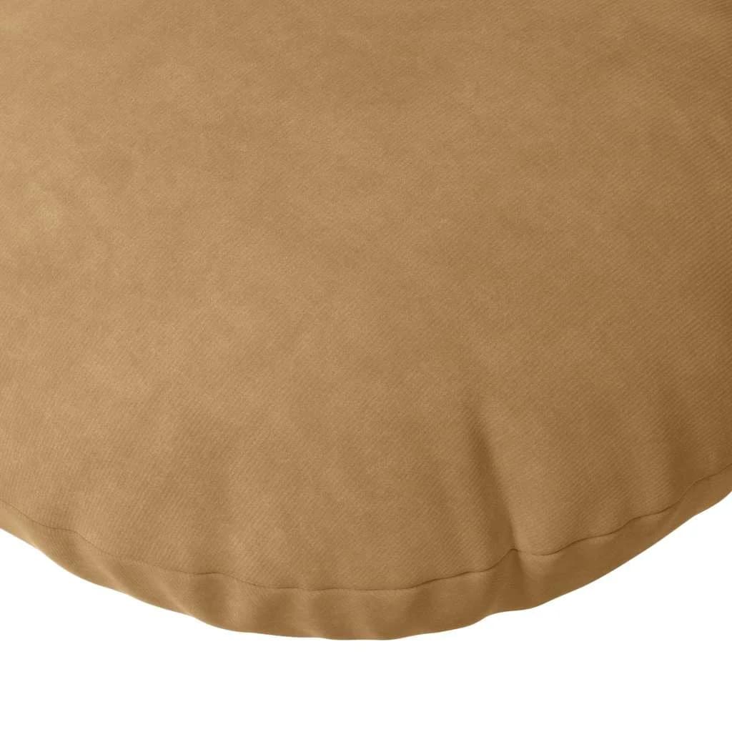 Sedežne blazine 2 kos Žamet Rjava Ø 80 x 29 cm - slika 7