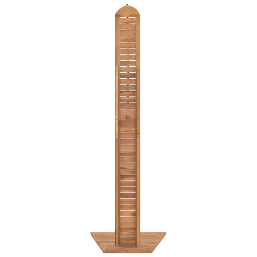 Vrtni tuš iz trdne tikovine 70x75x204 cm - slika 5