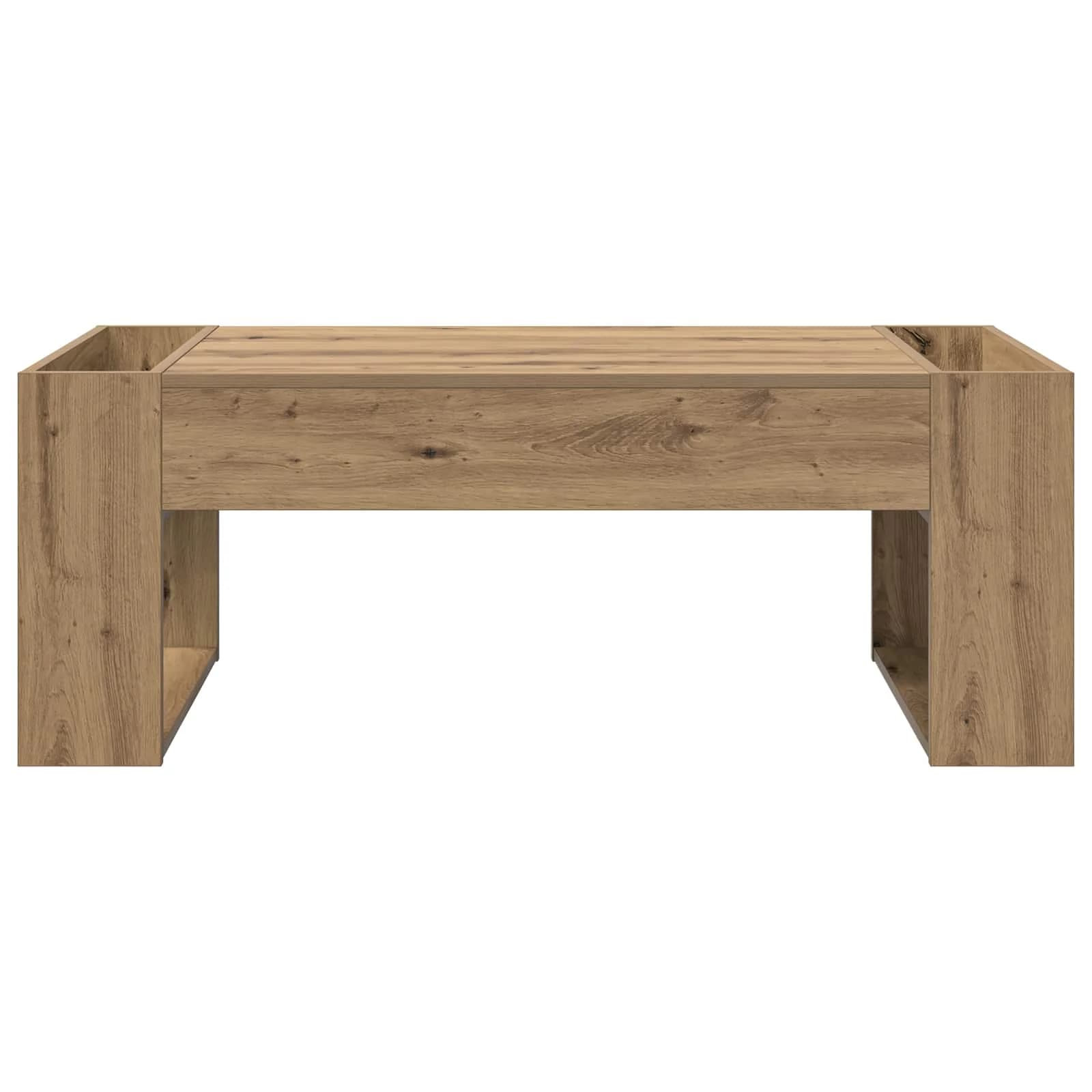 Klubska miza Umetni hrast 110 x 50 x 41 cm Inženirski les - slika 5