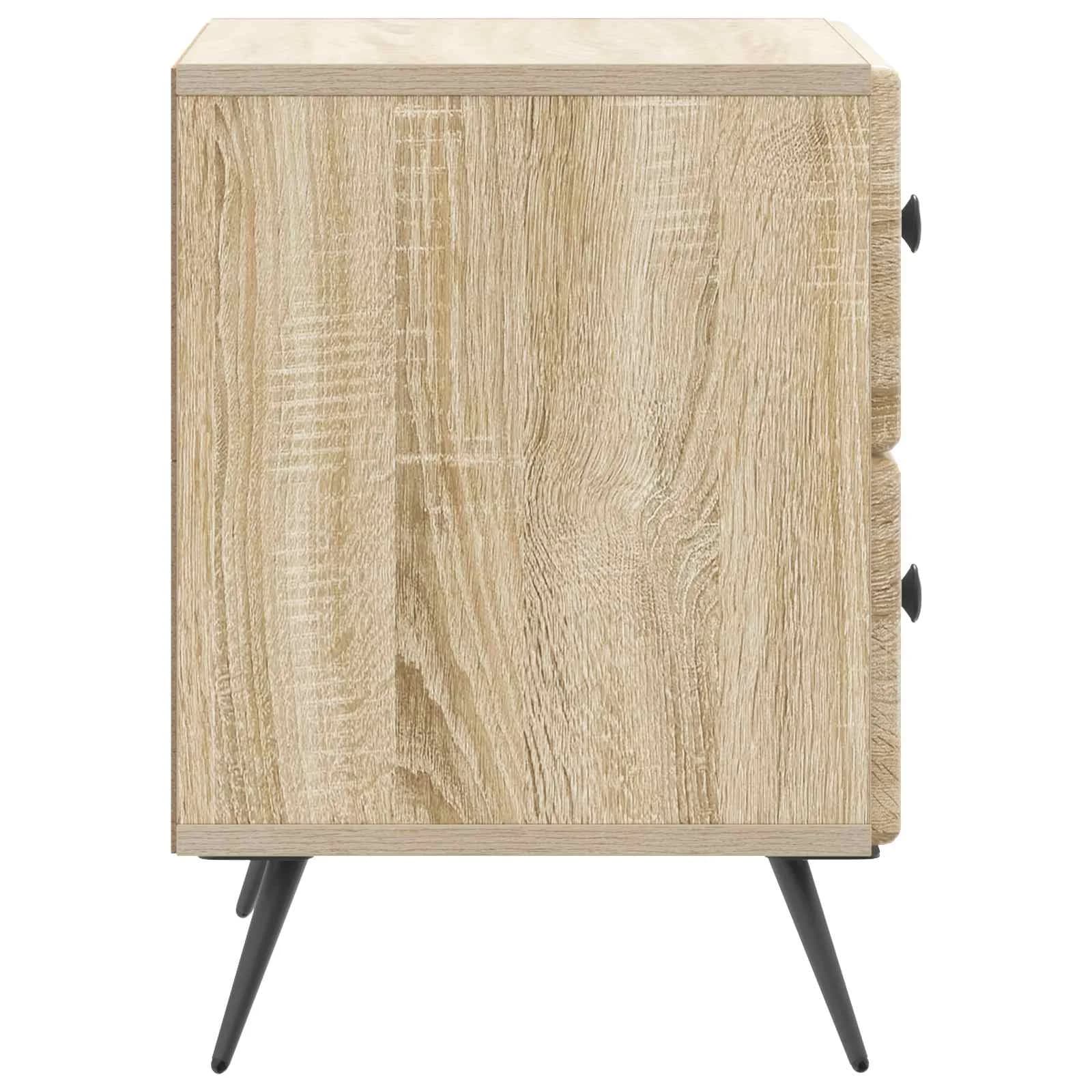 Nočna omarica Sonoma hrast 43 x 34,5 x 47,5 cm Inženirski les - slika 6