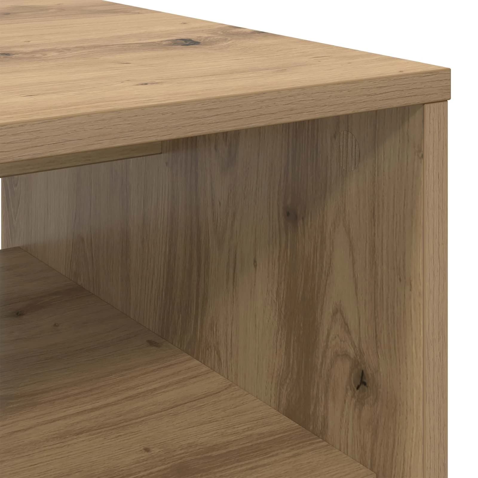 Klubska miza Umetni hrast 80 x 50 x 40 cm Inženirski les - slika 8