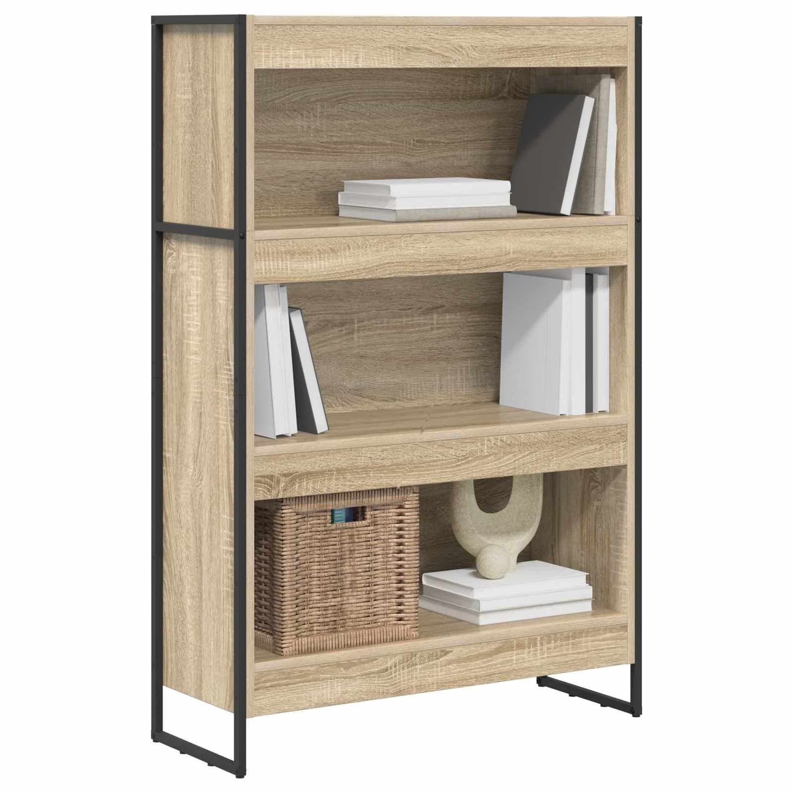 Knjigovni omar 80 x 30 x 121 cm Inženirski les Sonoma - slika 3