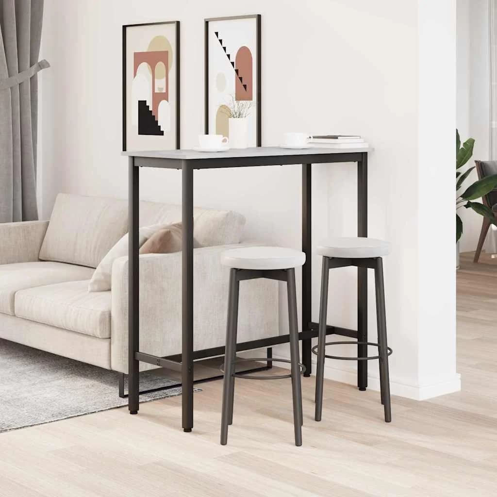 miza Siva Sonoma 100 x 40 x 100,5 cm Inženirski les in jeklo - slika 4