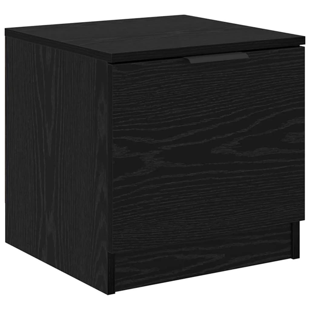 Posteljna omarica 2 kos Črna Orehovina 40 x 39 x 40cm - slika 6