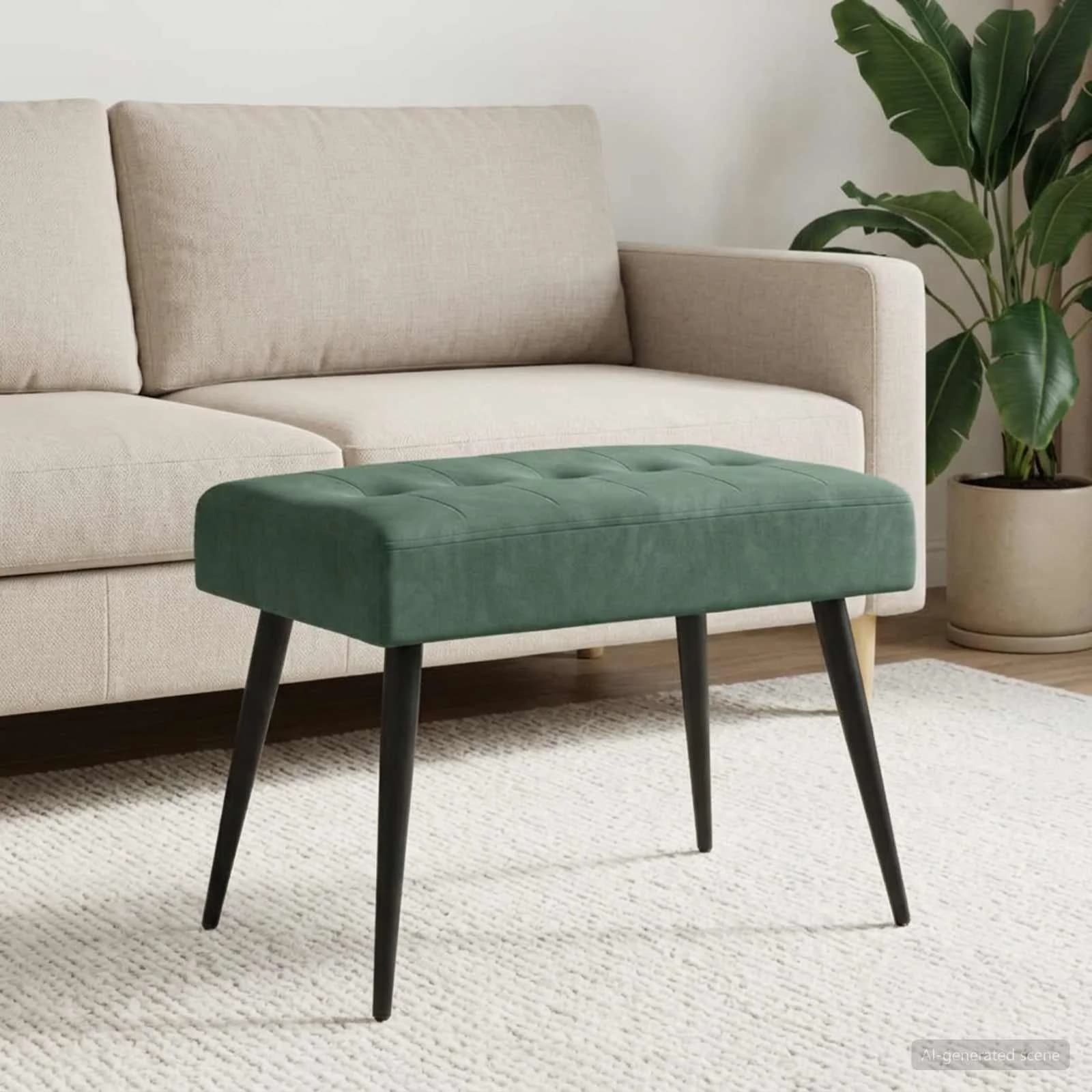 Klop s gumbnim oblazinjenjem Morsko zelena 60 x 40 x 45 cm - slika 3
