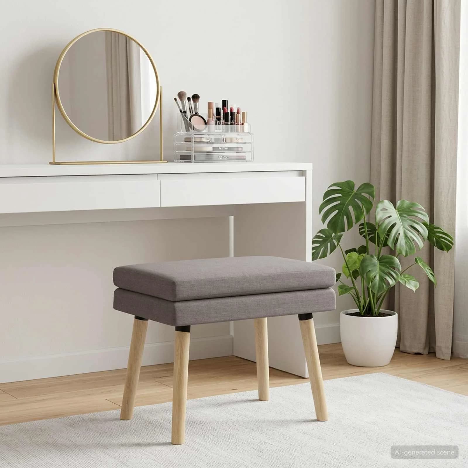 Dvojna klop Taupe 60 x 40 x 46 cm Blago - slika 4