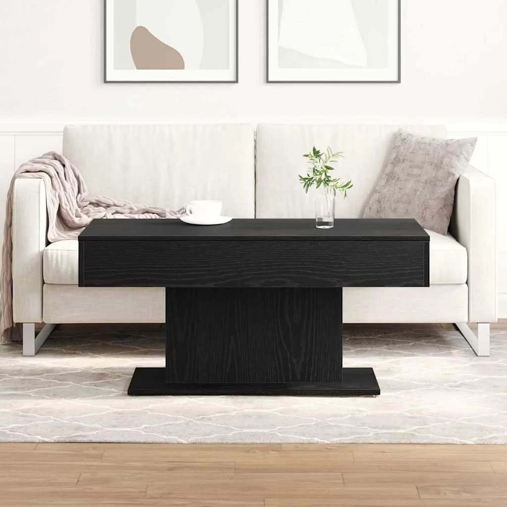 Klubska miza Črna Orehovina 96 x 50 x 45 cm Inženirski les - slika 4