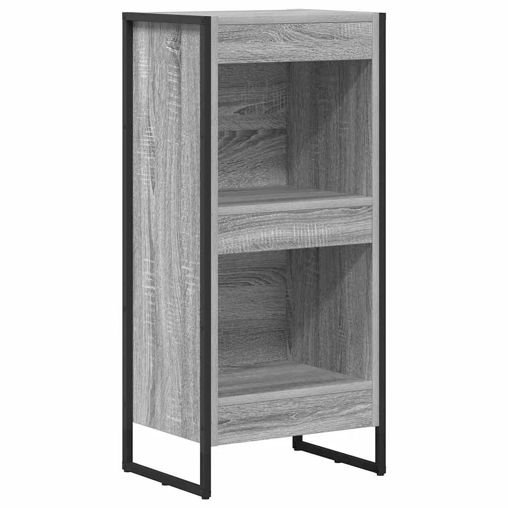Knjigovni omar 40 x 30 x 86,5 cm Inženirski les Siva Sonoma - slika 2