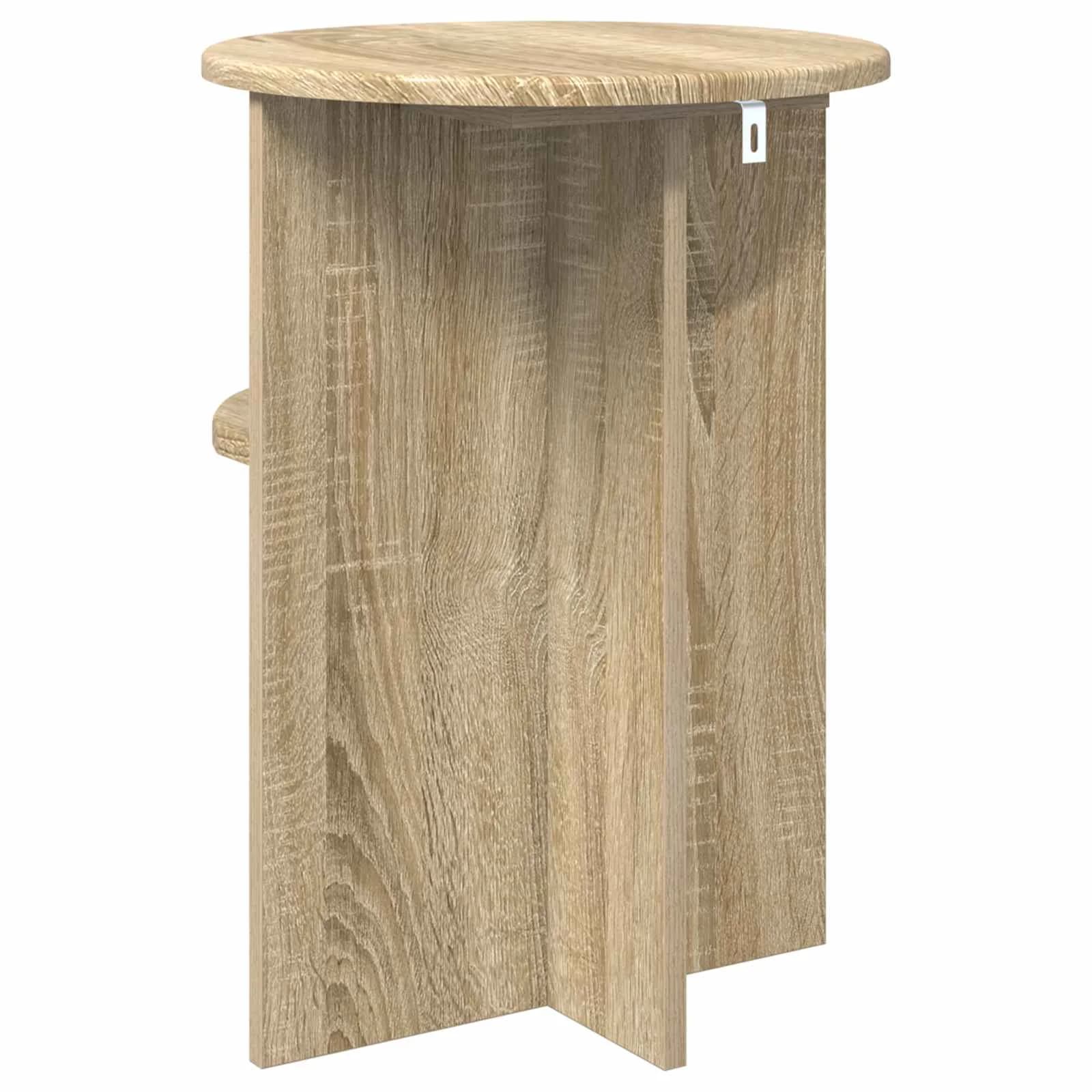 Stranska miza Sonoma hrast Ø 39,5 x 55 cm Inženirski les - slika 7