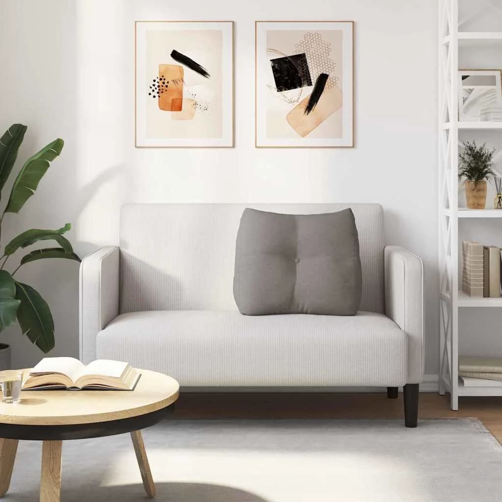 Poglavni vzglavnik Taupe 60 x 24 x 50 cm blago - slika 4