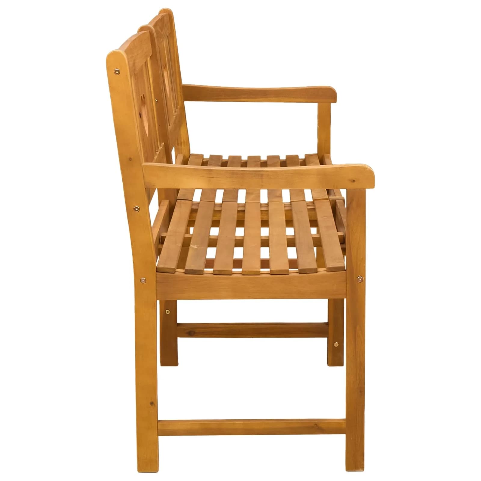 Zunanja klop Naravna 150 x 55,5 x 90 cm Masiven les akacije - slika 4