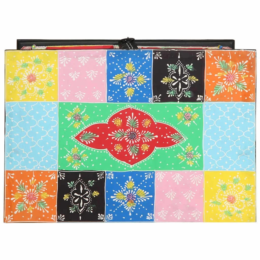 Konzolna miza s polico z vrati večbarvno 50 x 30 x 70 cm - slika 5