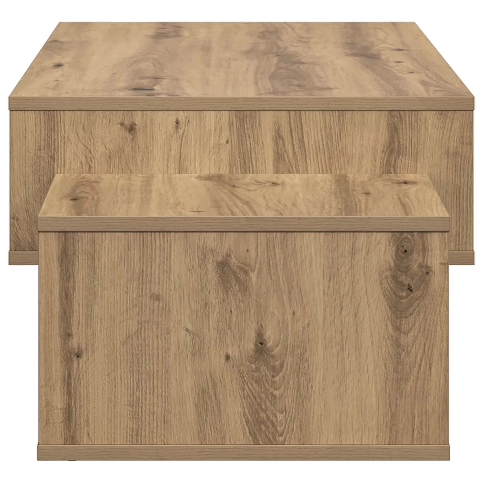 Klubska miza Umetni hrast 105 x 50 x 32,5 cm Inženirski les - slika 6