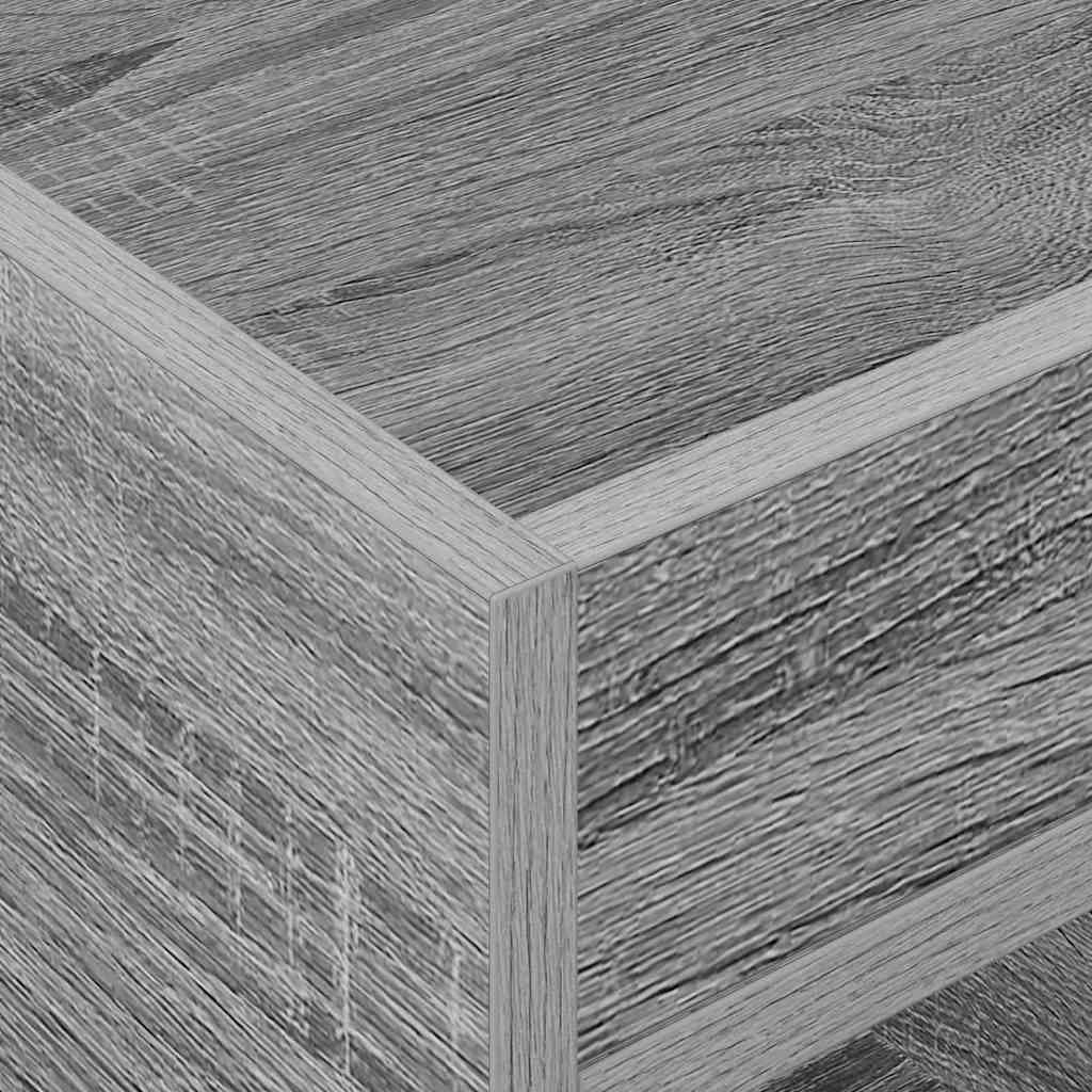 Stranska miza 2 kos Siva Sonoma 40 x 40 x 56 cm Inženirski les - slika 9
