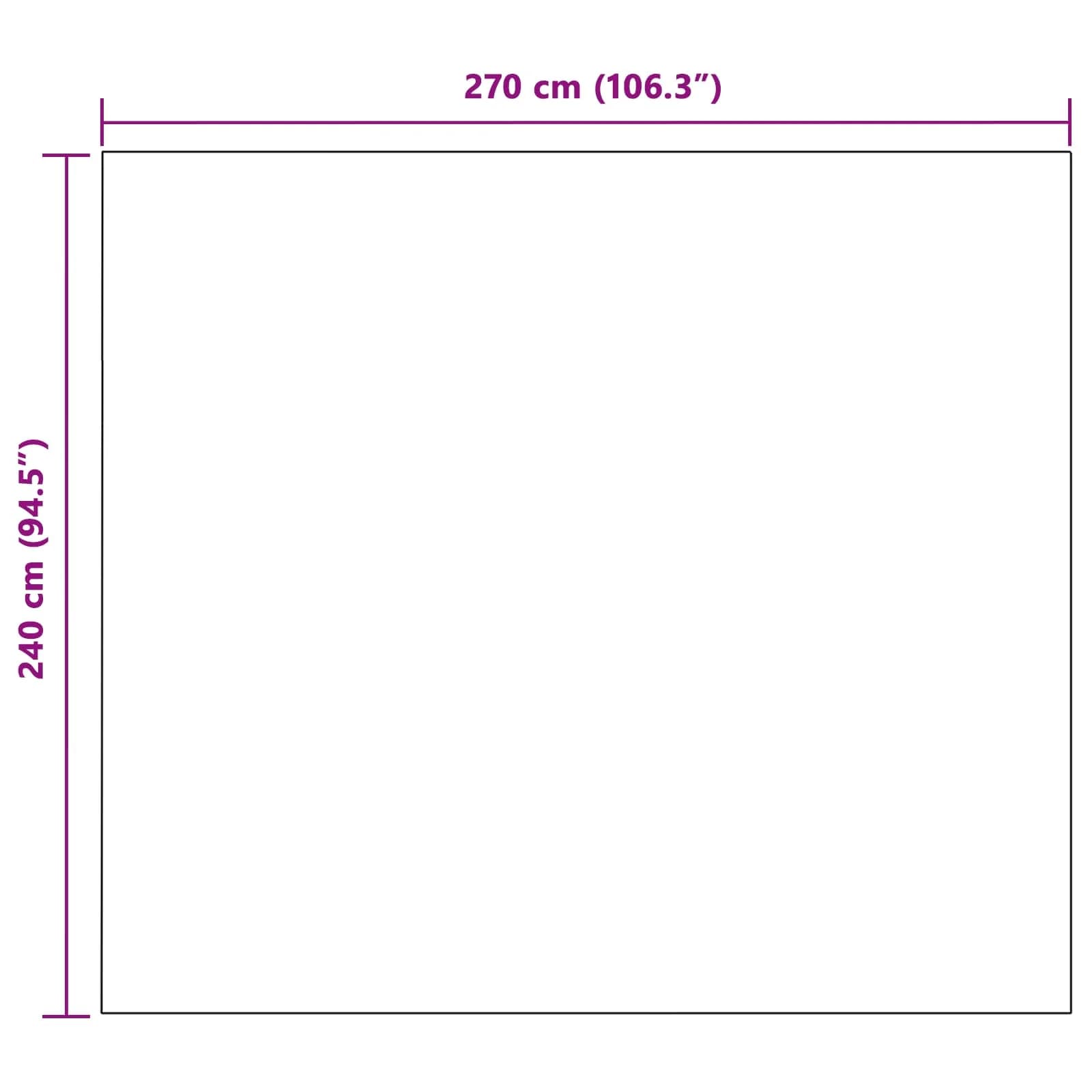 Obloge 6 kos Bordeaux rdeča 270 x 240 cm 10.04 Flis - slika 10