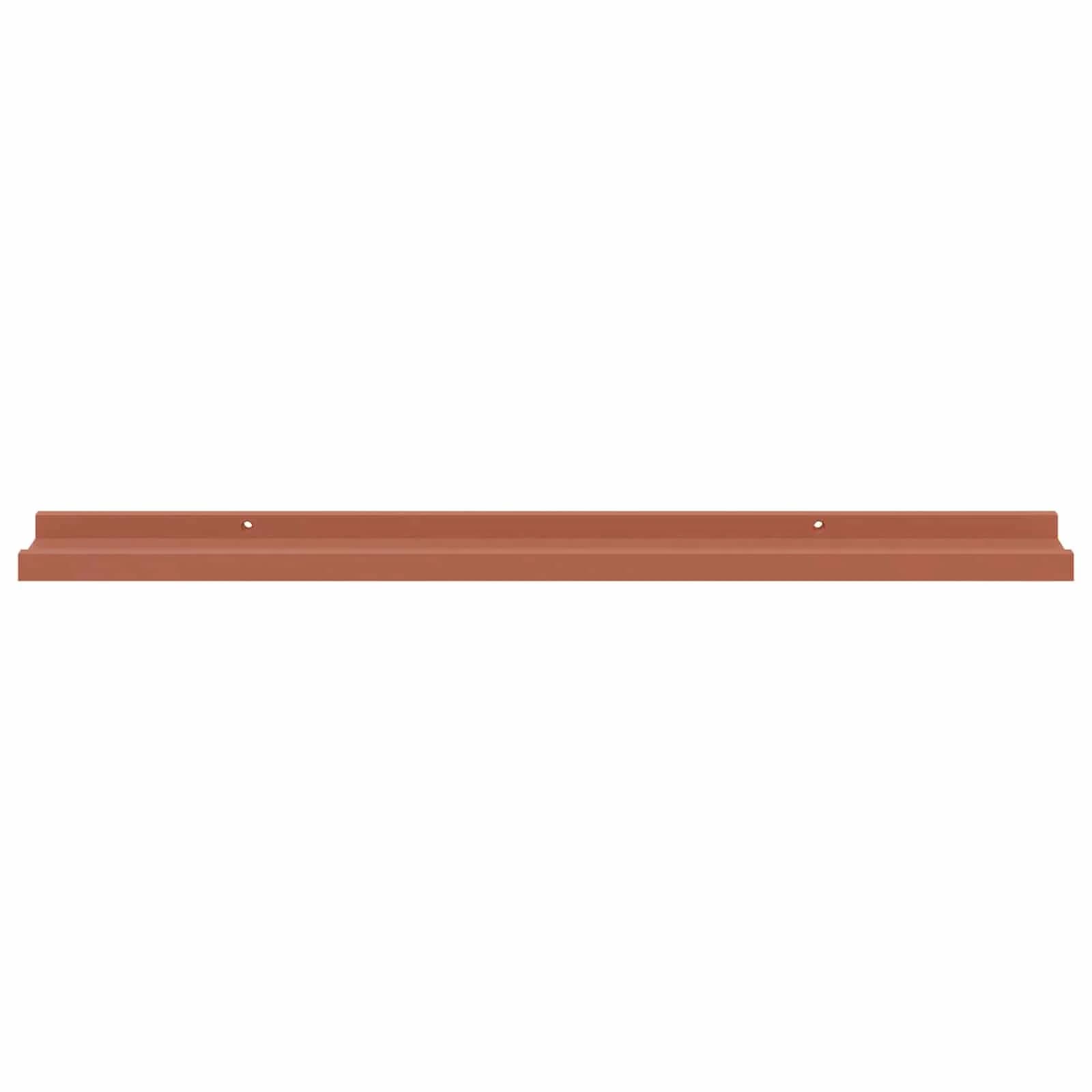 Stenska polica Montaža za steno 4 kos Rdeča 80 x 9 x 3 cm - slika 7