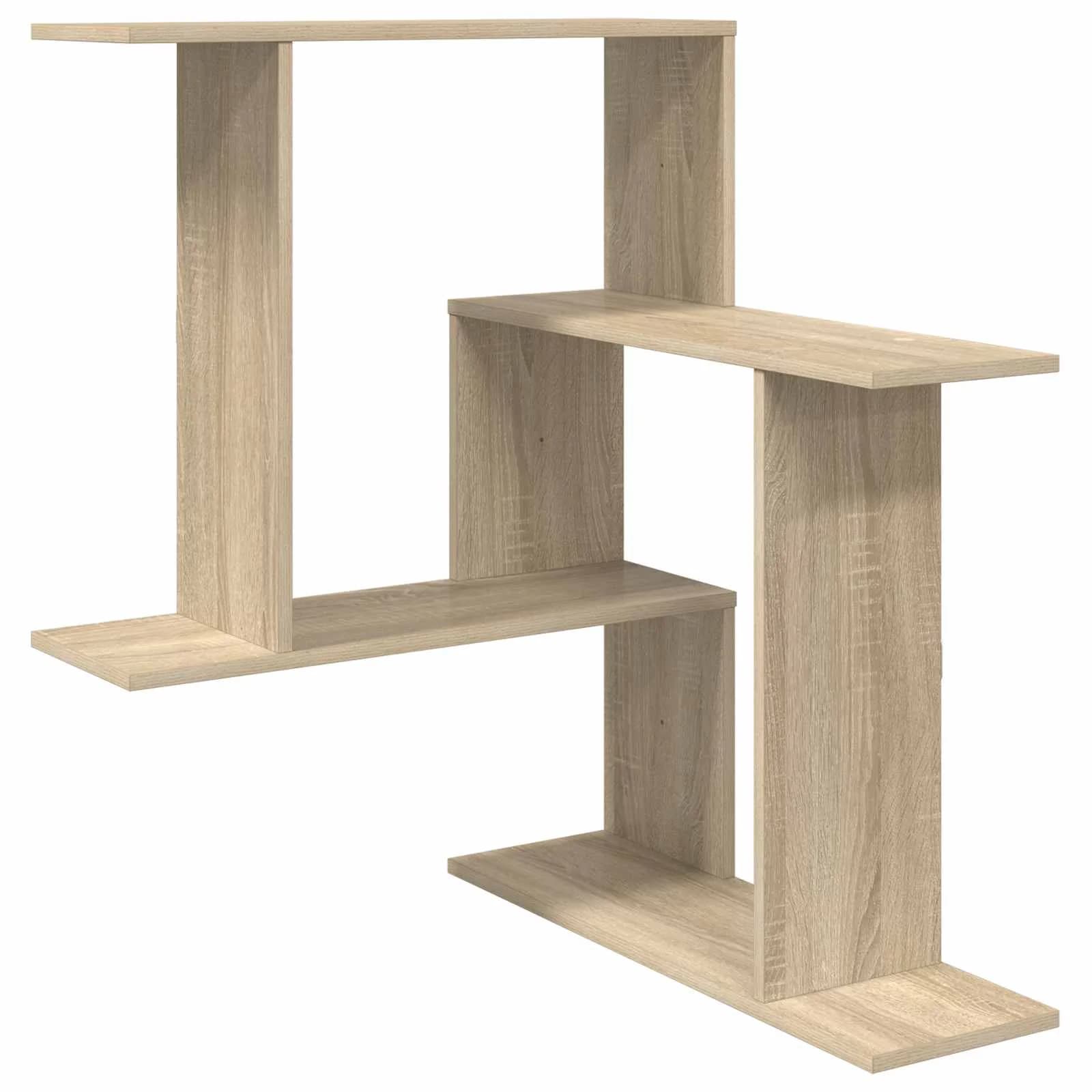 Stenska polica Sonoma hrast 67 x 67 x 87 cm Inženirski les - slika 2