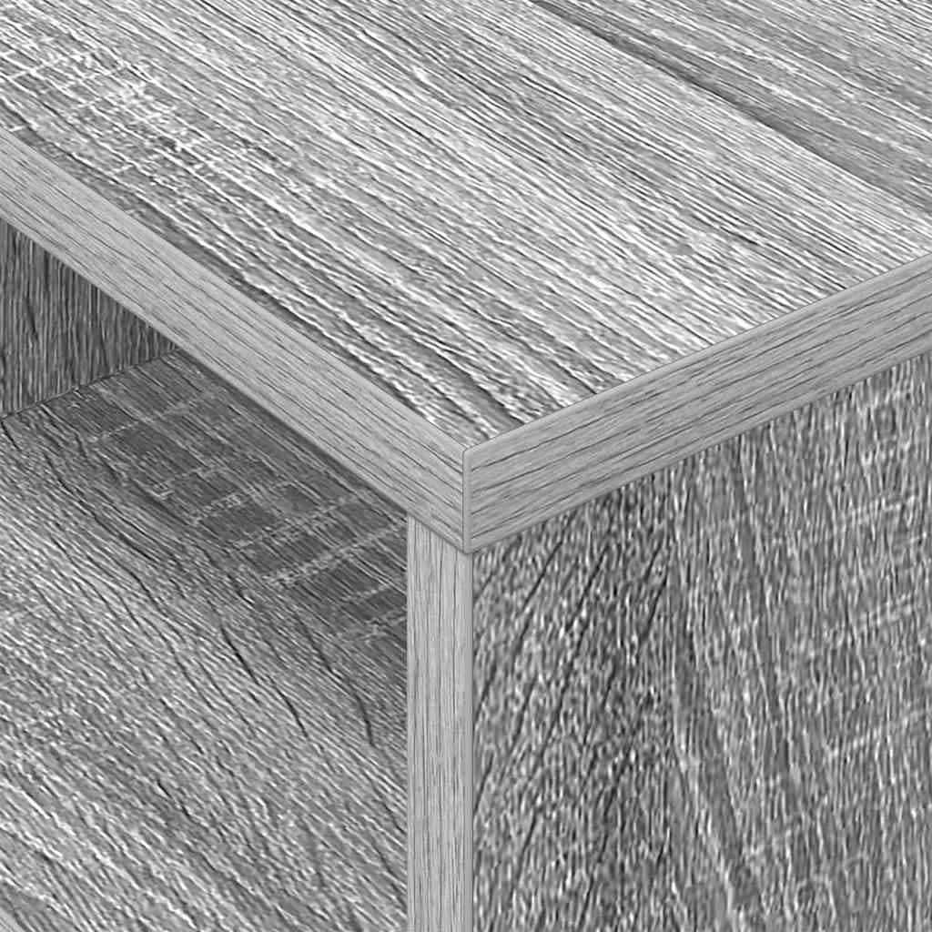 Stranska miza Siva Sonoma 30,5 x 30 x 45 cm Inženirski les - slika 8