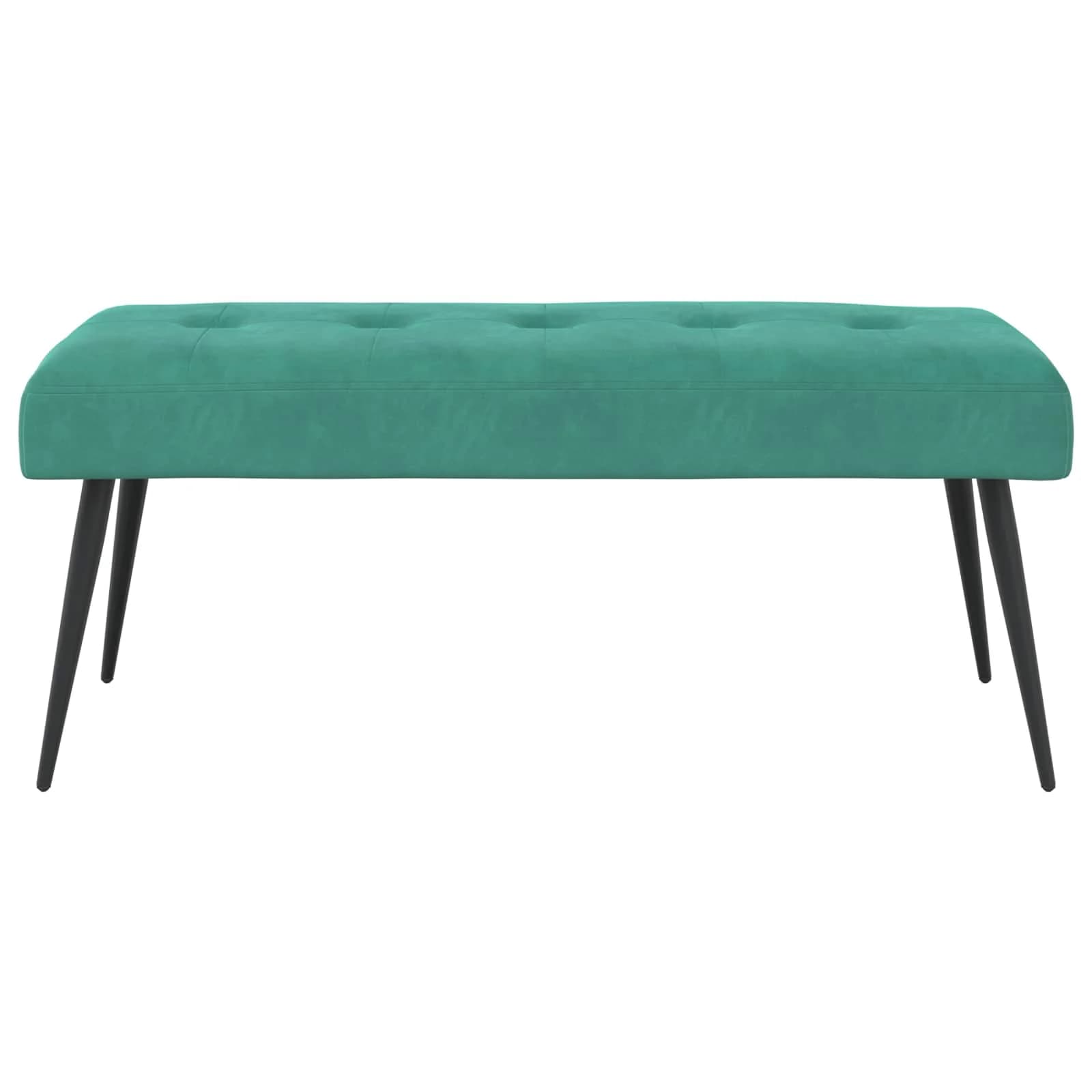 Klop s gumbnim oblazinjenjem Turkizna 110 x 40 x 46 cm Žamet - slika 5