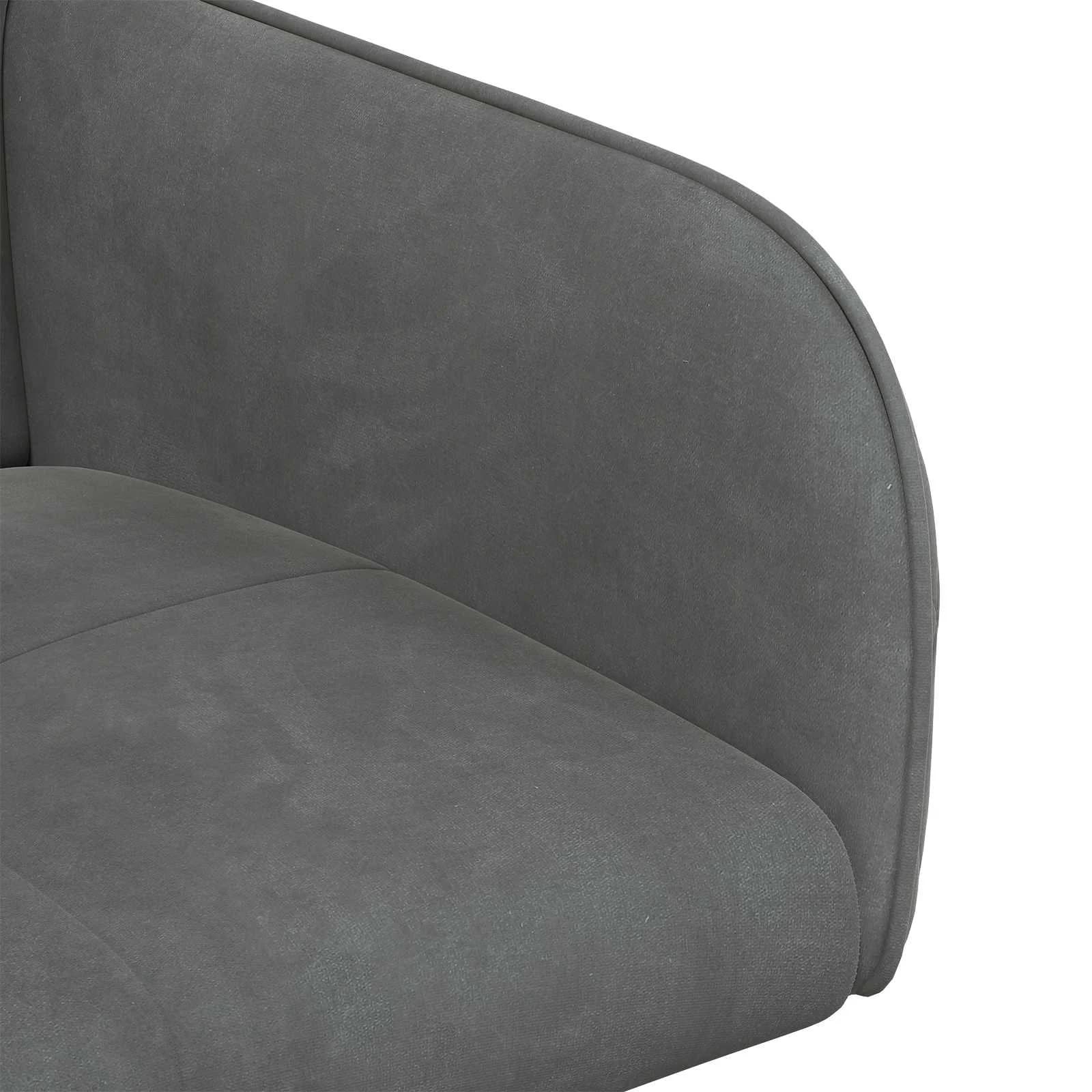 Jedilni stoli 2 kos Žamet Temno siva 59 x 56,5 x 86 cm - slika 6