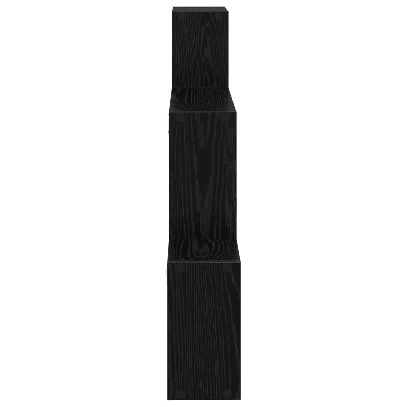 Stenska polica Montaža za steno Črni hrast 91,5 x 15 x 76 cm - slika 5