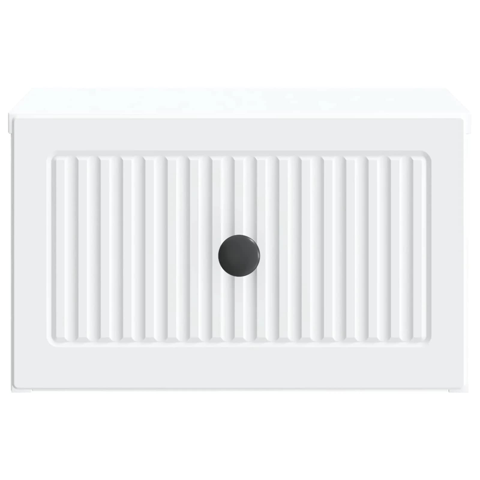 Stenski nočni omarici 2 kos Bela 33 x 34,5 x 20 cm - slika 7