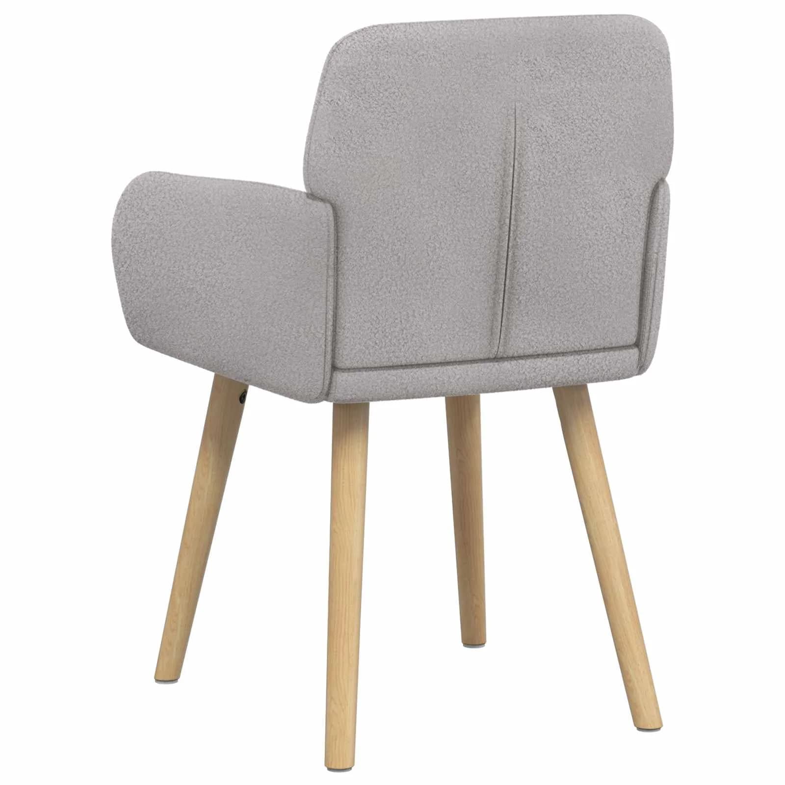 Jedilni stoli 2 kos Bouclé Svetlo siva 59 x 57 x 85 cm - slika 5