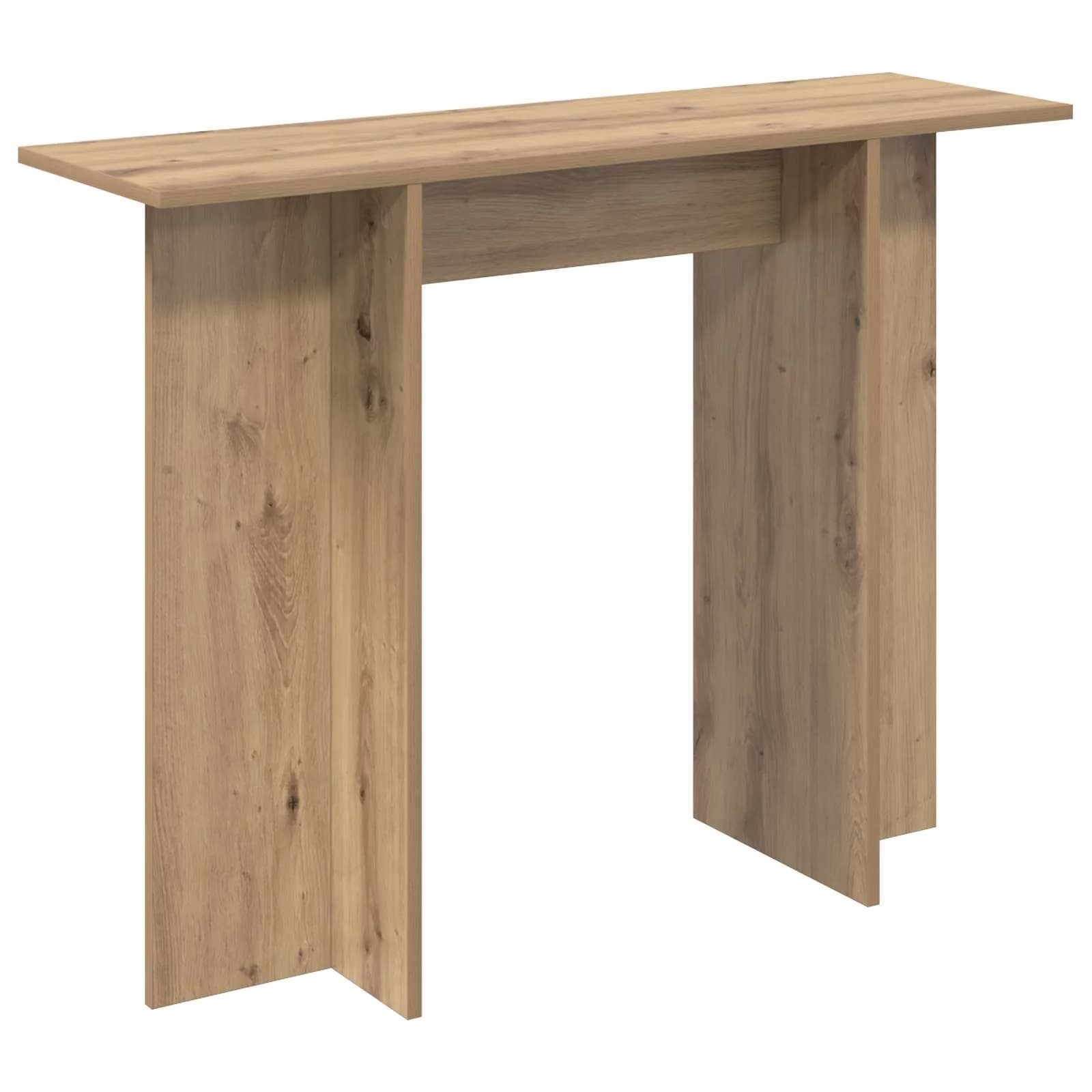 Konzolna miza Artisan hrast 100 x 30 x 75 cm Inženirski les - slika 2