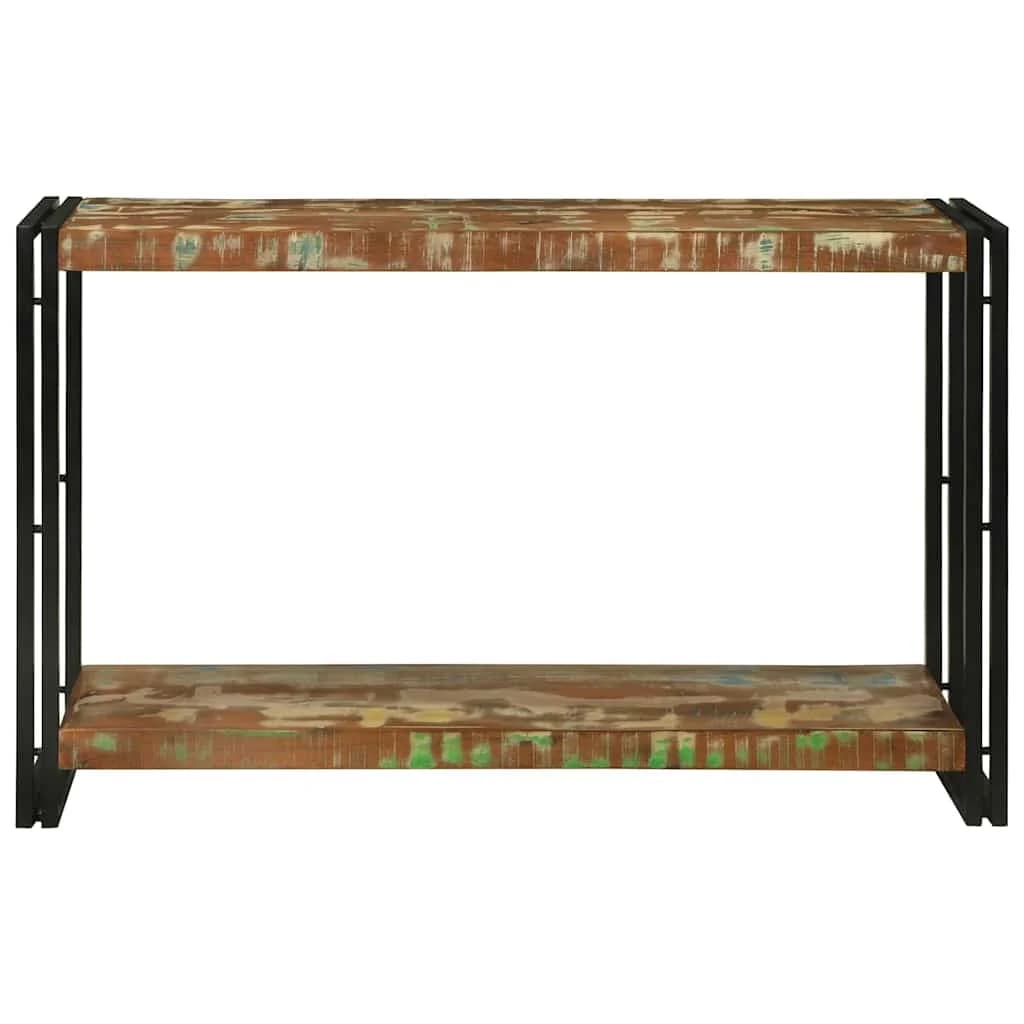 Konzolna miza večbarvno 120 x 33 x 75 cm Trdna obnovljena les - slika 3