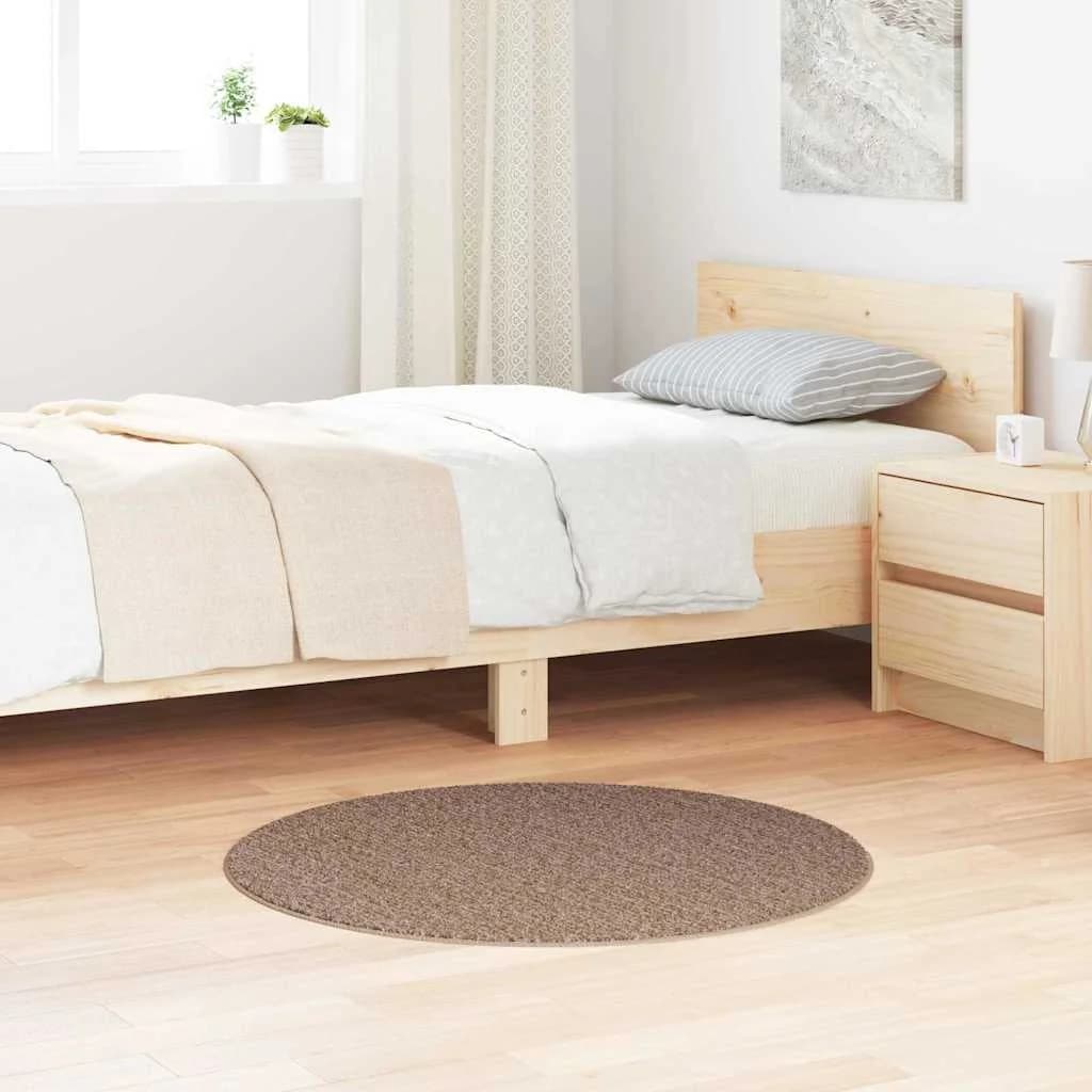 Antiskluzna Shaggy Preproga Rjava 90 x 90 cm PP
