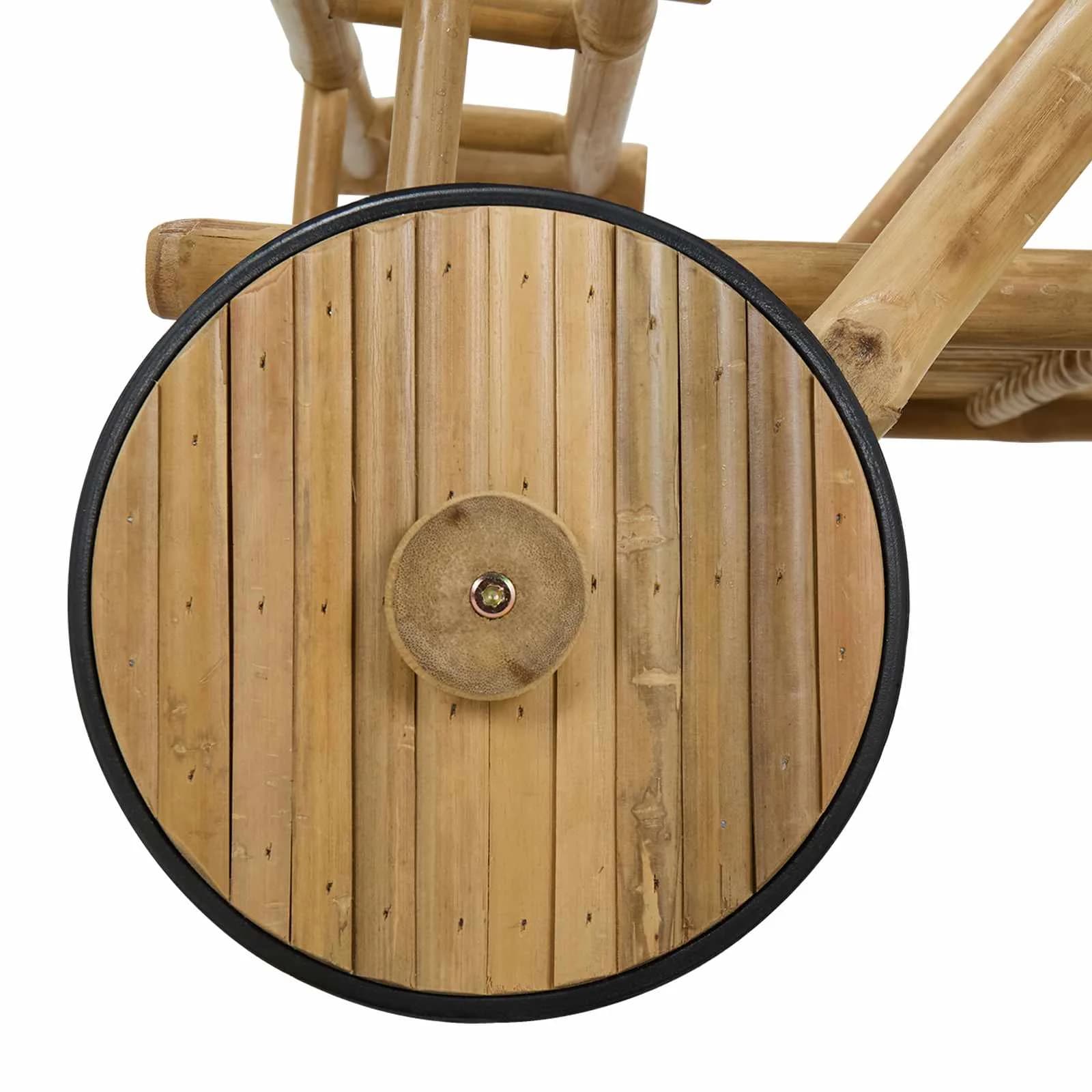 Voziček za postrežbo z kolesi Naravna 79 x 67,5 x 84 cm Bambus - slika 7