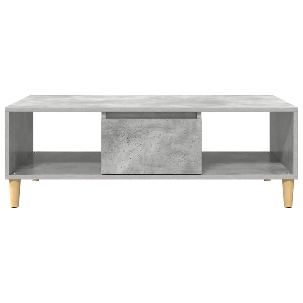 Klubska miza Betonsko siva 102 x 55 x 35 cm Inženirski les - slika 6