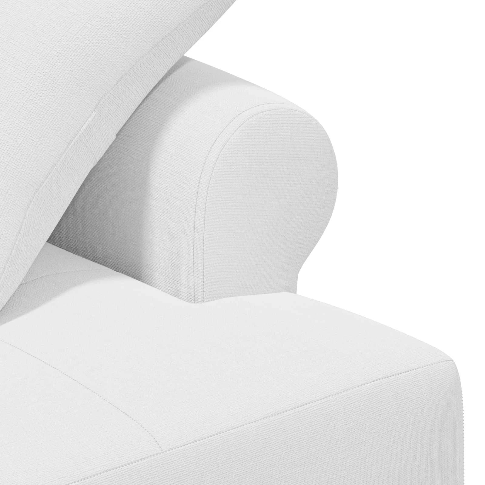 Dvojnica s gumbi Bela 120 x 65 x 79 cm Blago - slika 6