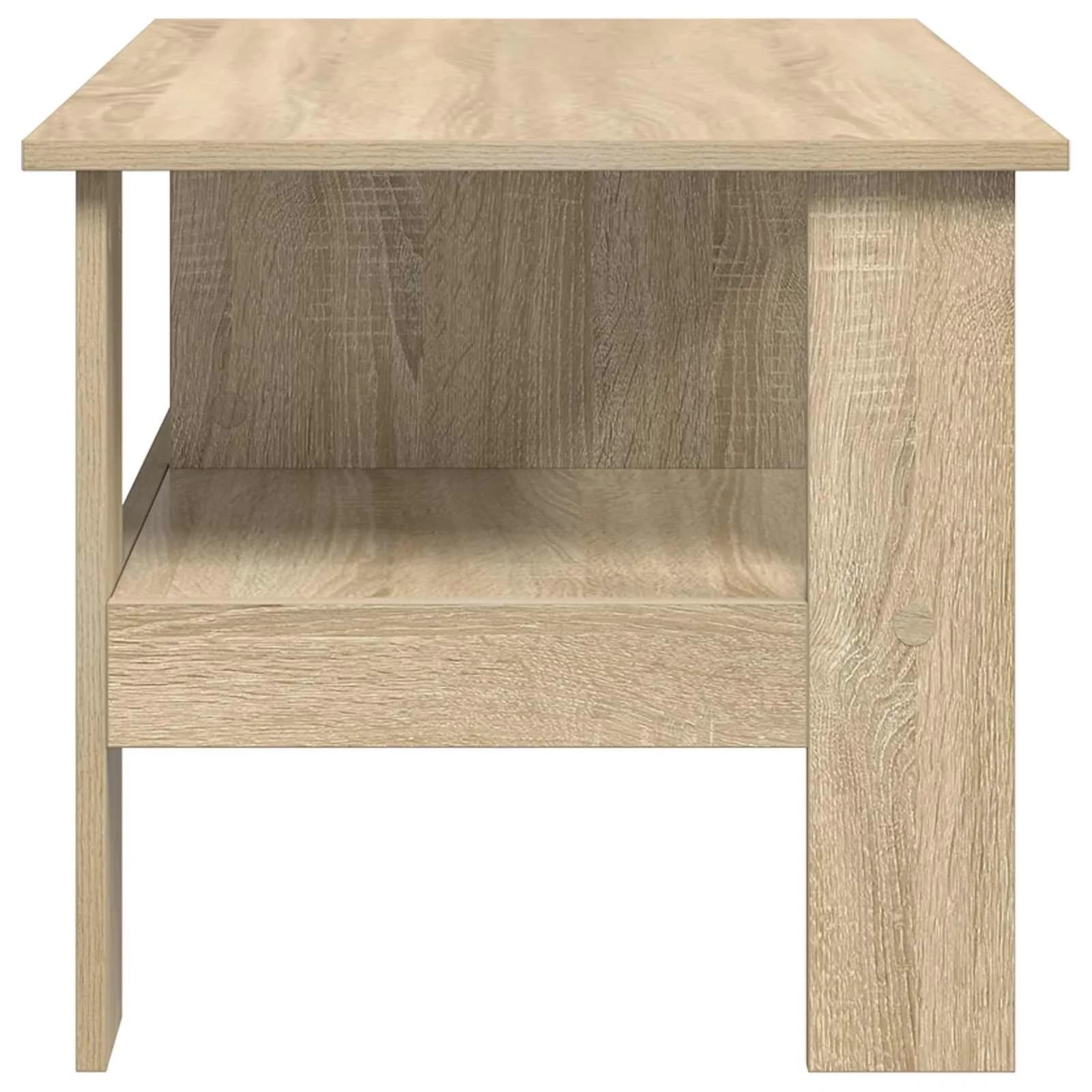 Klubska miza Sonoma hrast 90 x 50 x 45 cm Inženirski les - slika 6
