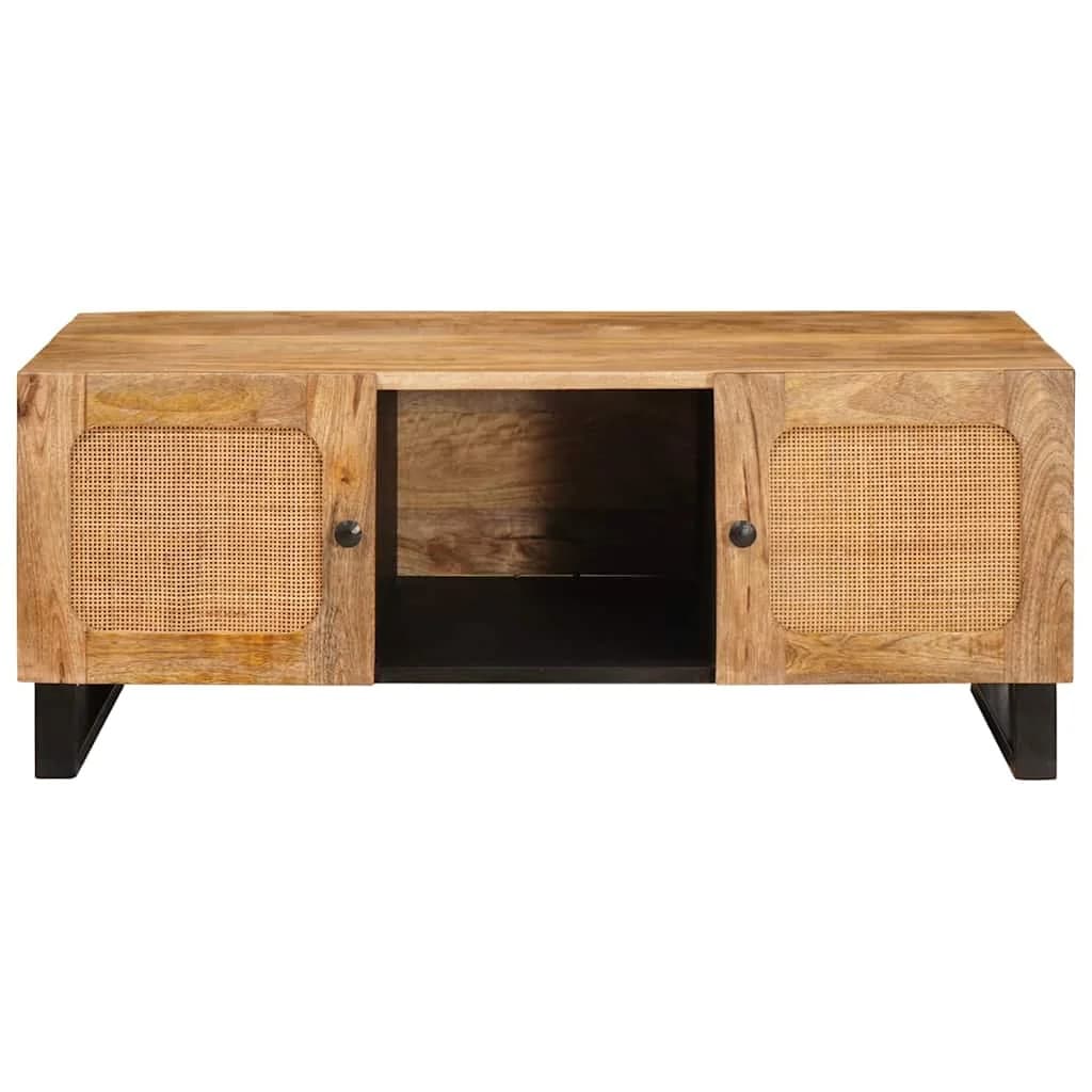 Klubska miza Umetni hrast 100 x 54 x 40 cm Masiven les manga - slika 3