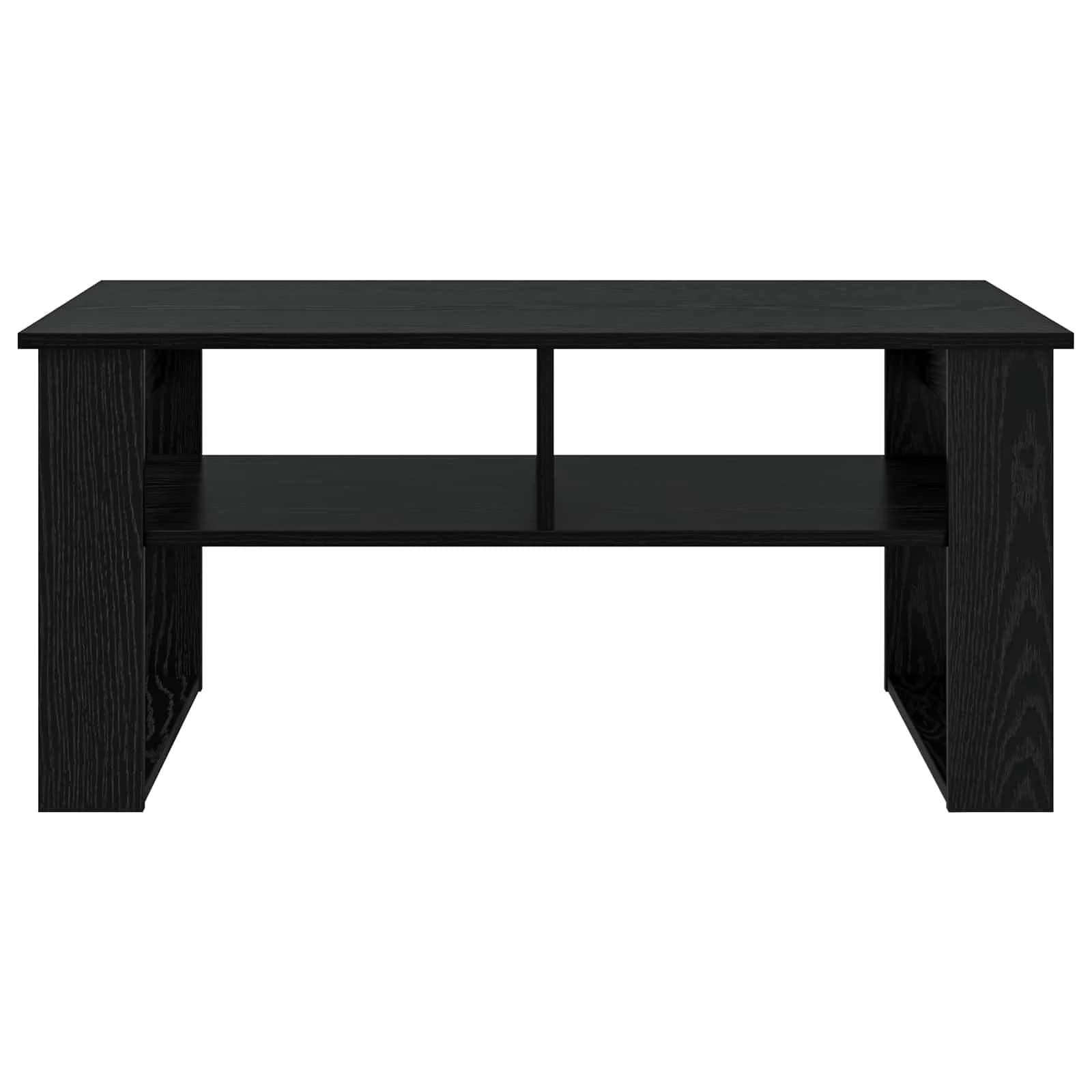 Klubska miza Črna Orehovina 96 x 54 x 44 cm Inženirski les - slika 5