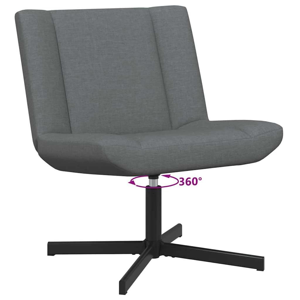 Vrtljiv stol Temno siva 63 x 75 x 76 cm blago - slika 9