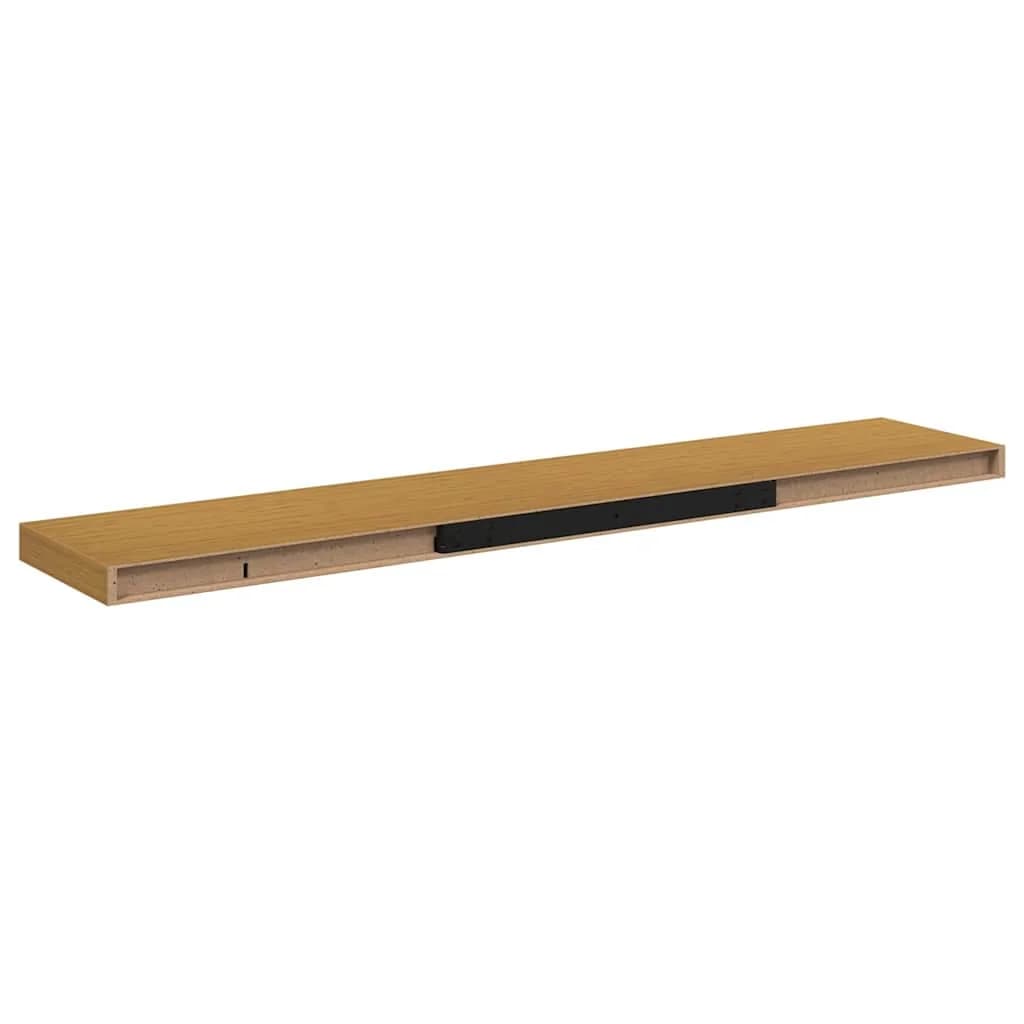 Stenska polica Montaža za steno 4 kos Bež 120 x 23,5 x 3,8 cm - slika 9