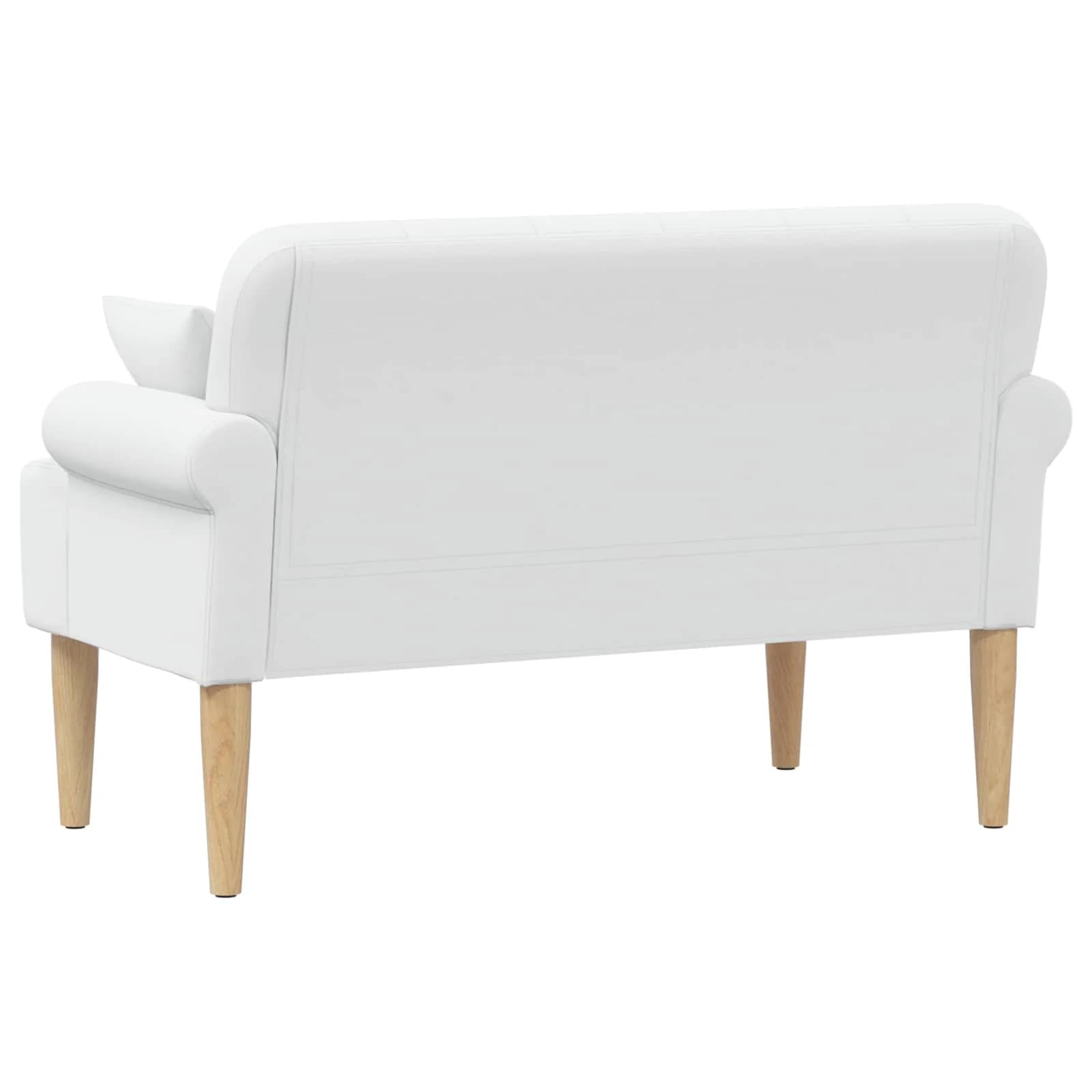 Dvojnica s gumbi Bela 120 x 65 x 79 cm Blago - slika 5