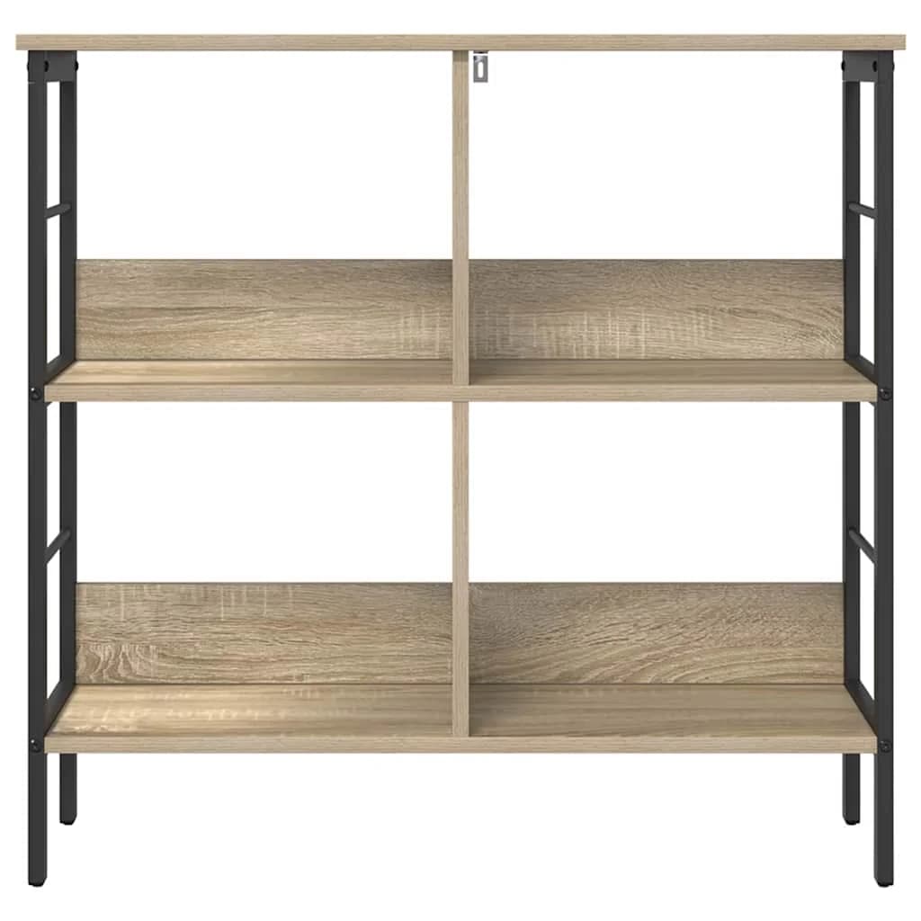 Knjižna polica 4 nivojev 82 x 32 x 79 cm Inženirski les - slika 5