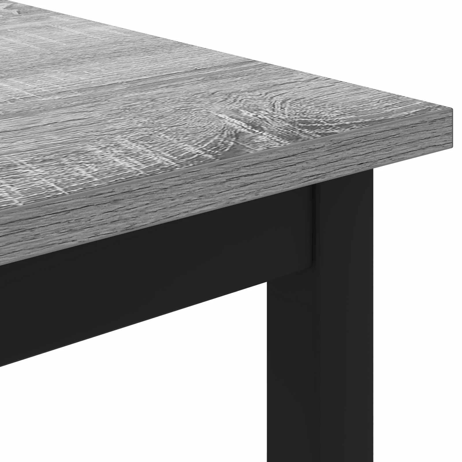 Klubska miza Siva Sonoma 80 x 80 x 45 cm Inženirski les - slika 7