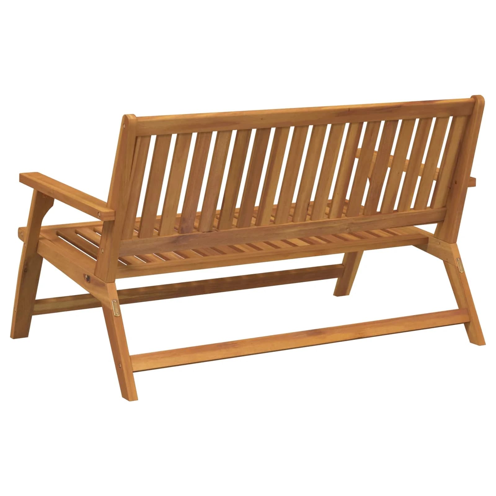 Relax bench Rjava 122 x 78 x 73 cm Masiven les akacije - slika 4
