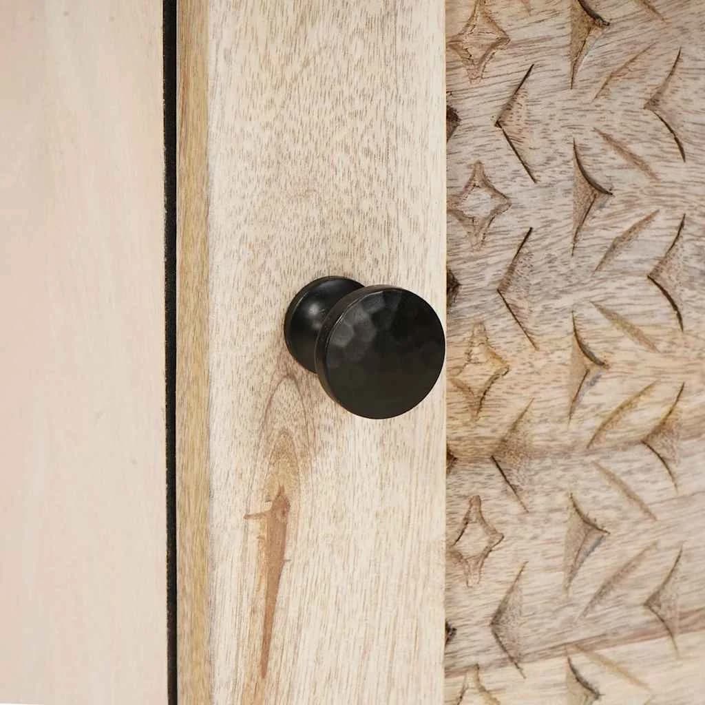Nočna omarica 2 kos Bela 80 x 50 x 40 cm Inženirski les - slika 8