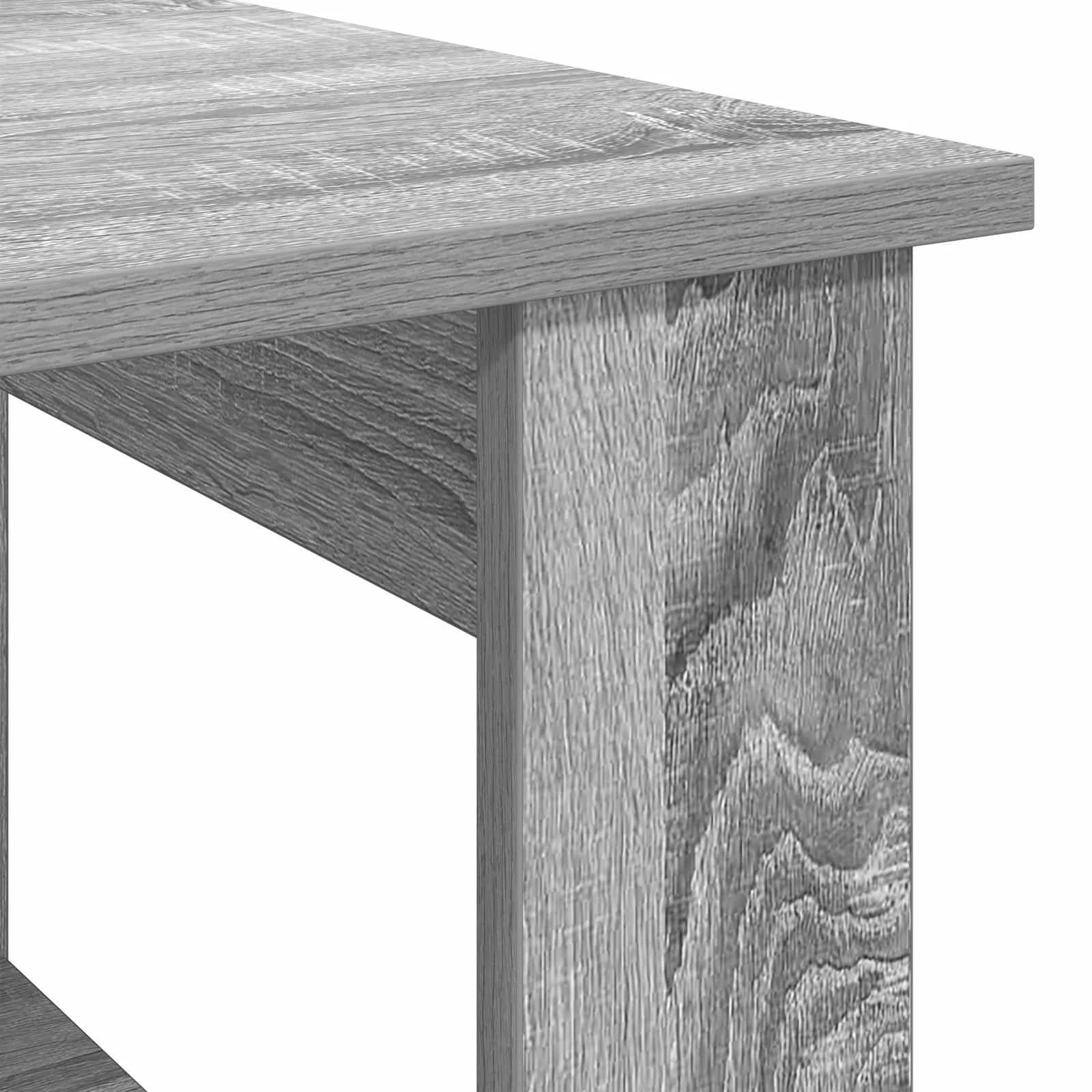 Klubska miza Siva Sonoma 72 x 50 x 50 cm Inženirski les - slika 8