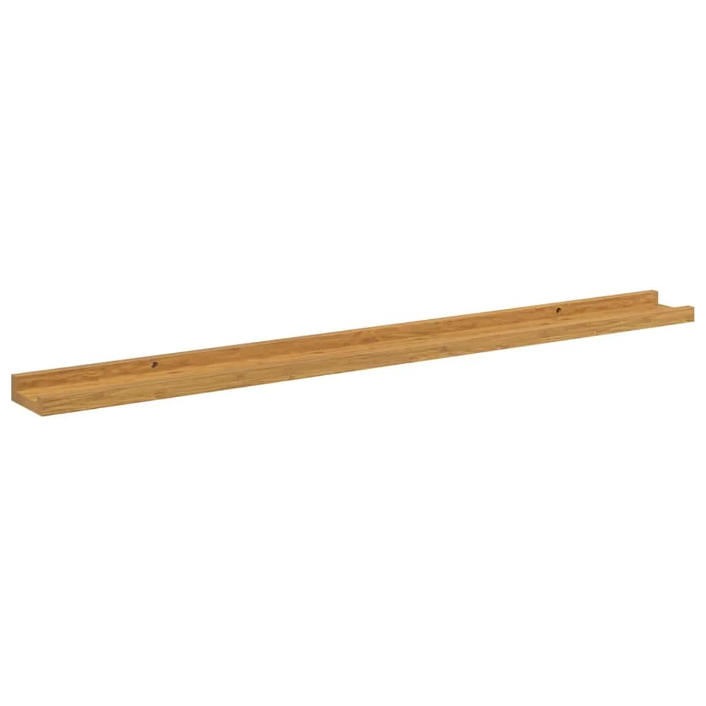 Stenska polica Montaža za steno 4 kos Bež 100 x 9 x 3 cm - slika 6