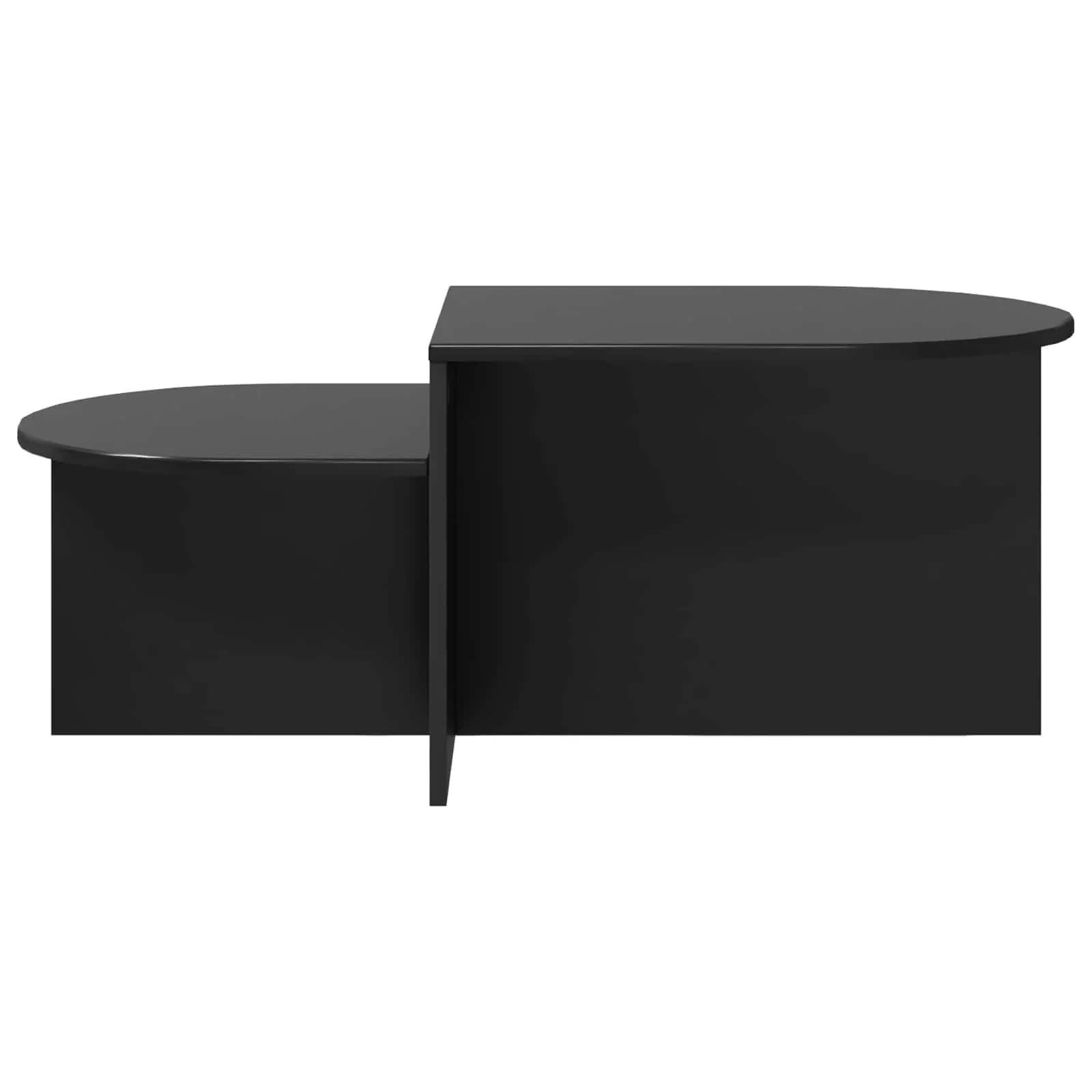 Klubska miza Črni hrast 100 x 50 x 40 cm Inženirski les - slika 5